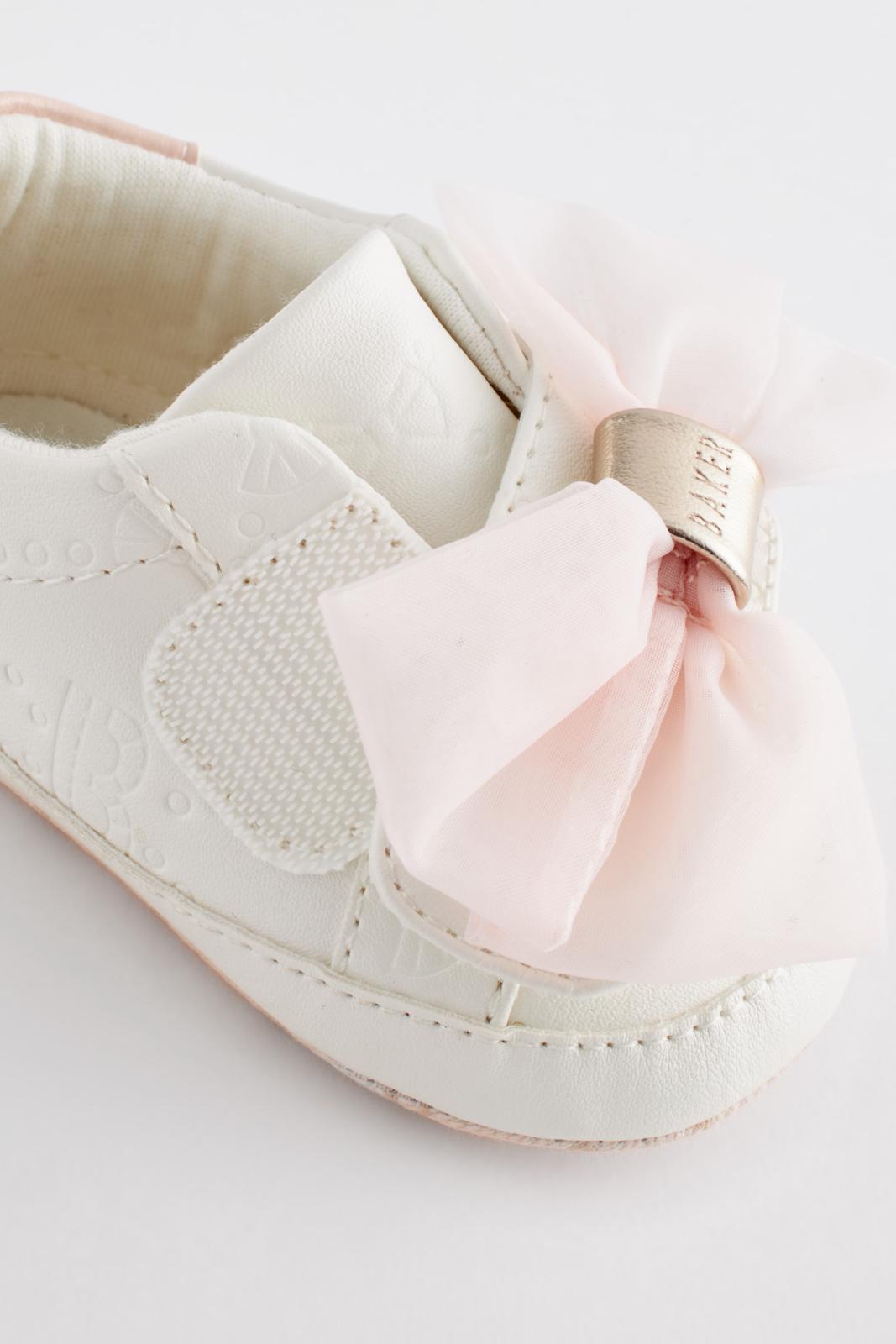 Organza Bow Trainer Padders White