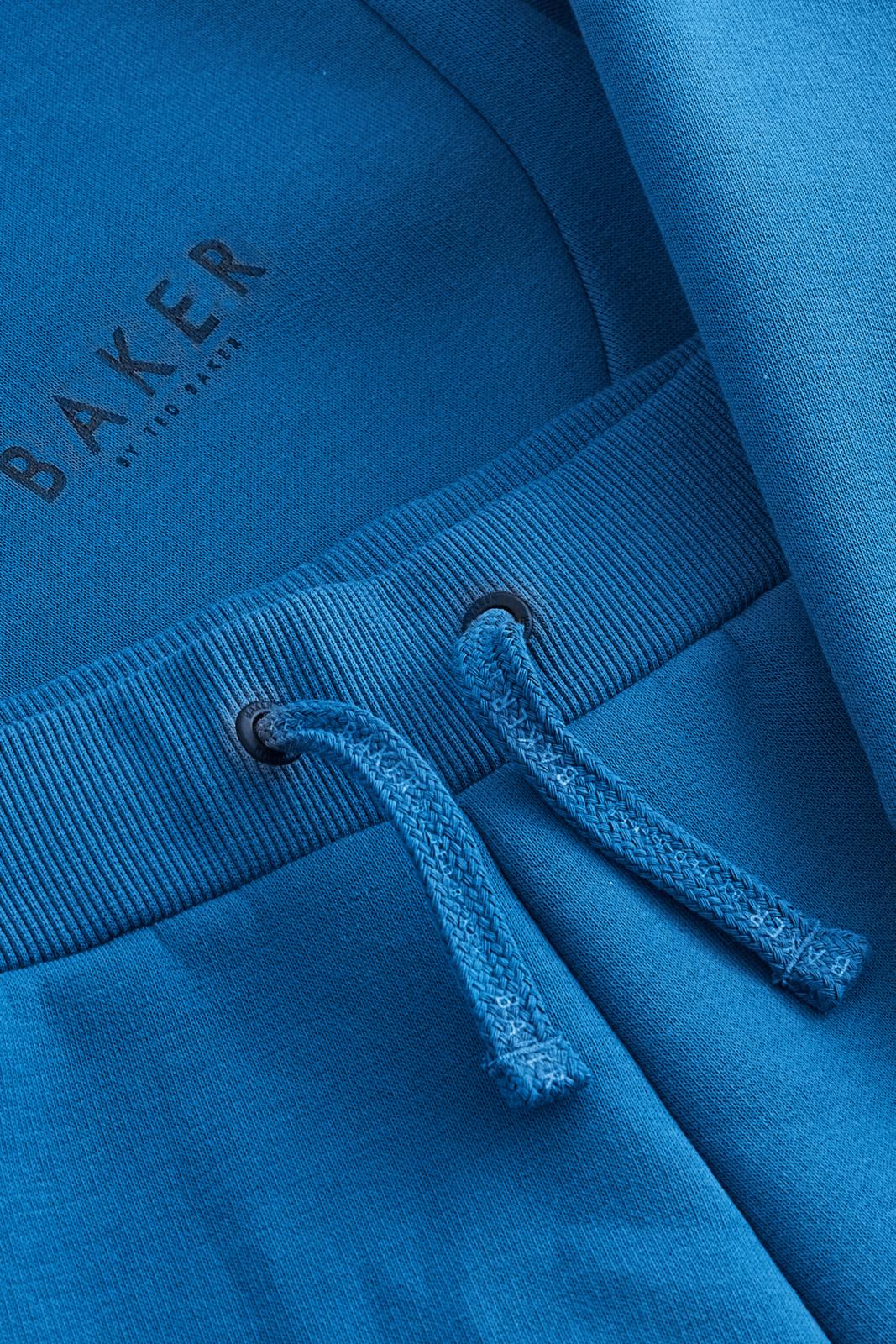 Seam Sweatshirt And Short Set Blue