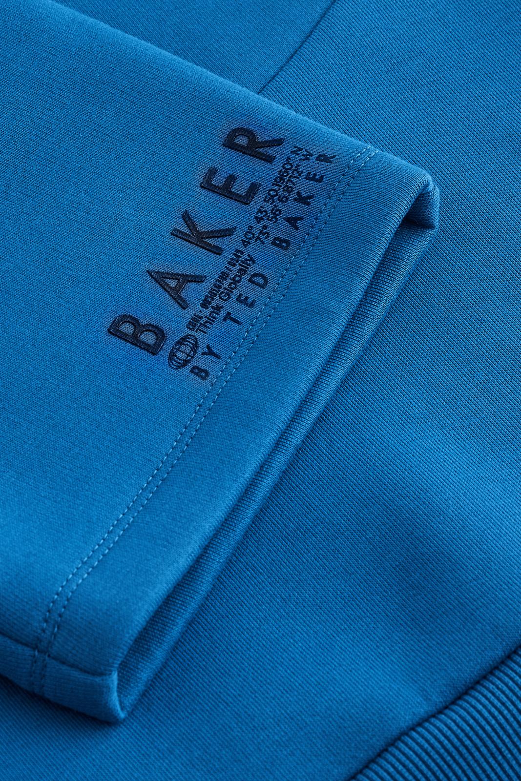 Seam Sweatshirt And Short Set Blue