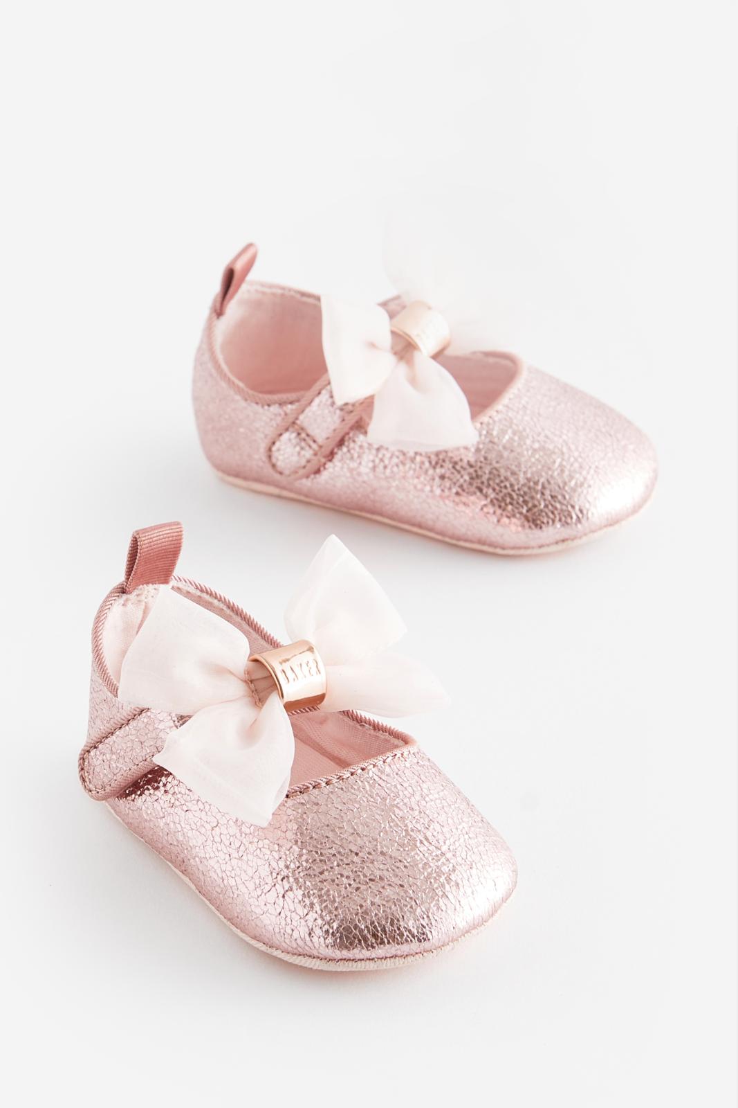 Buy Baker By Ted Baker Baby Girls Padders Shoes With Bow Pink For