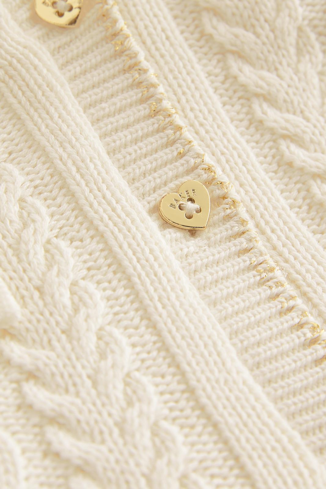 Cream Knitted Coatigan Cream