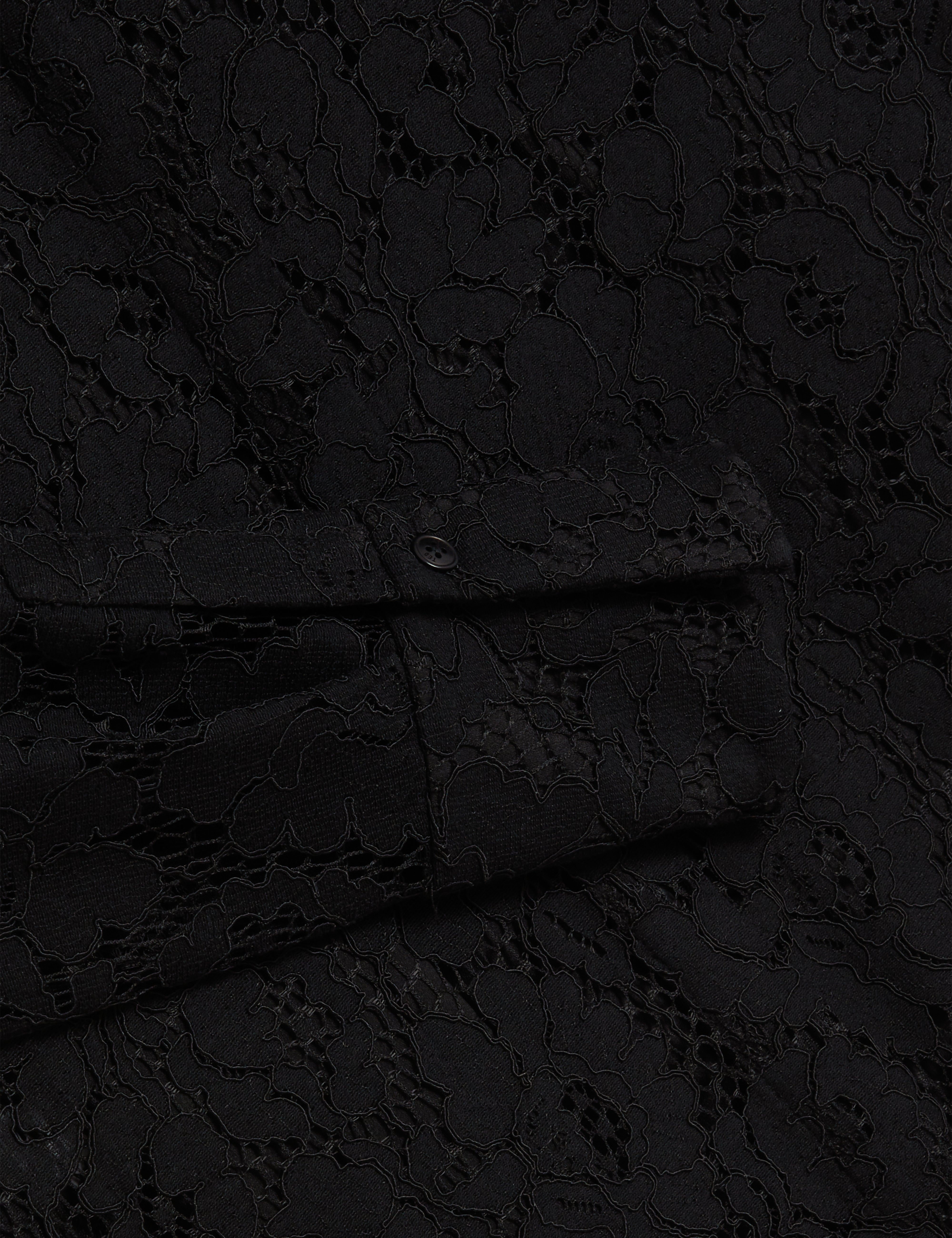 Gennoa Longline Lace Shirt Black