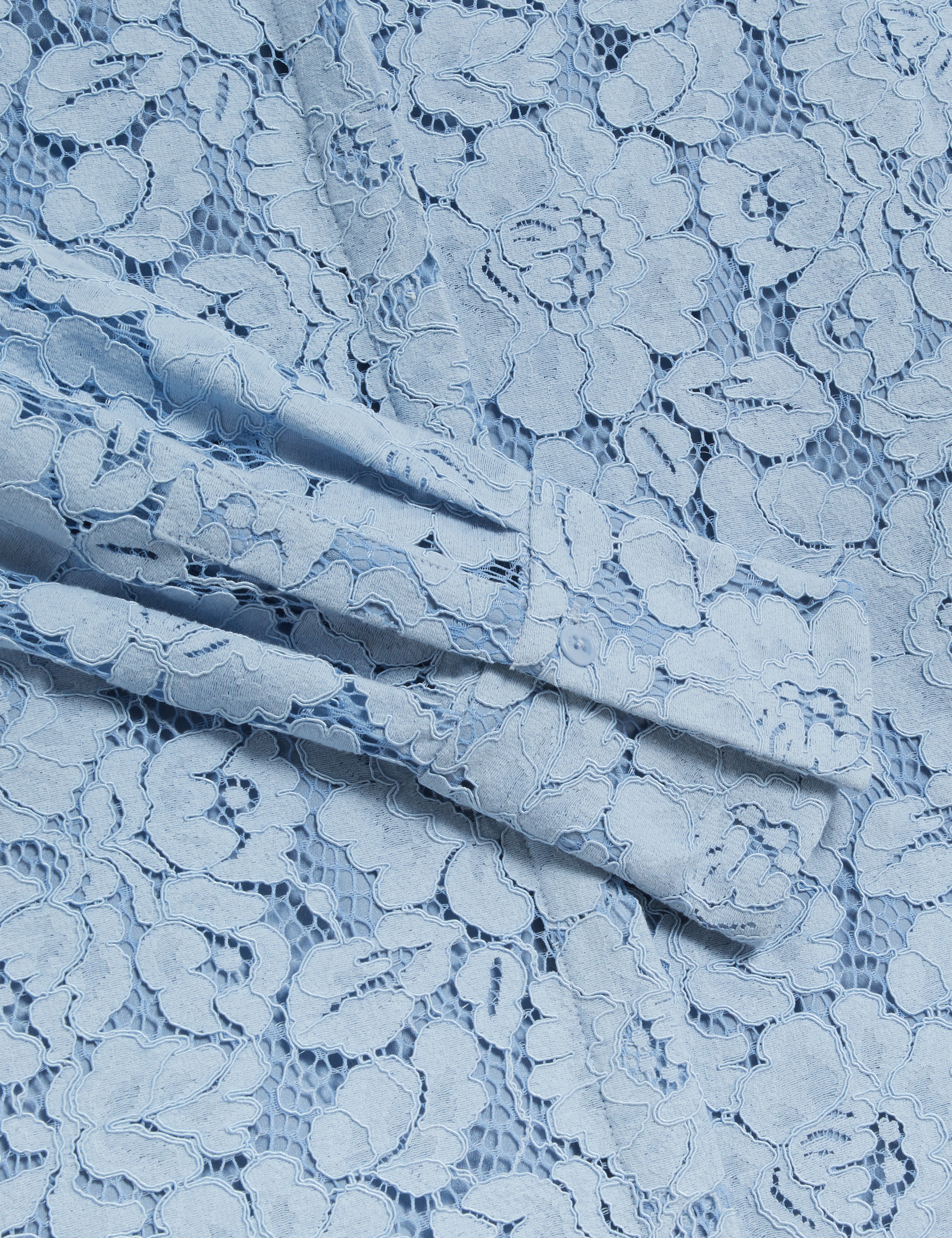 Gennoa Longline Lace Shirt Lt-Blue