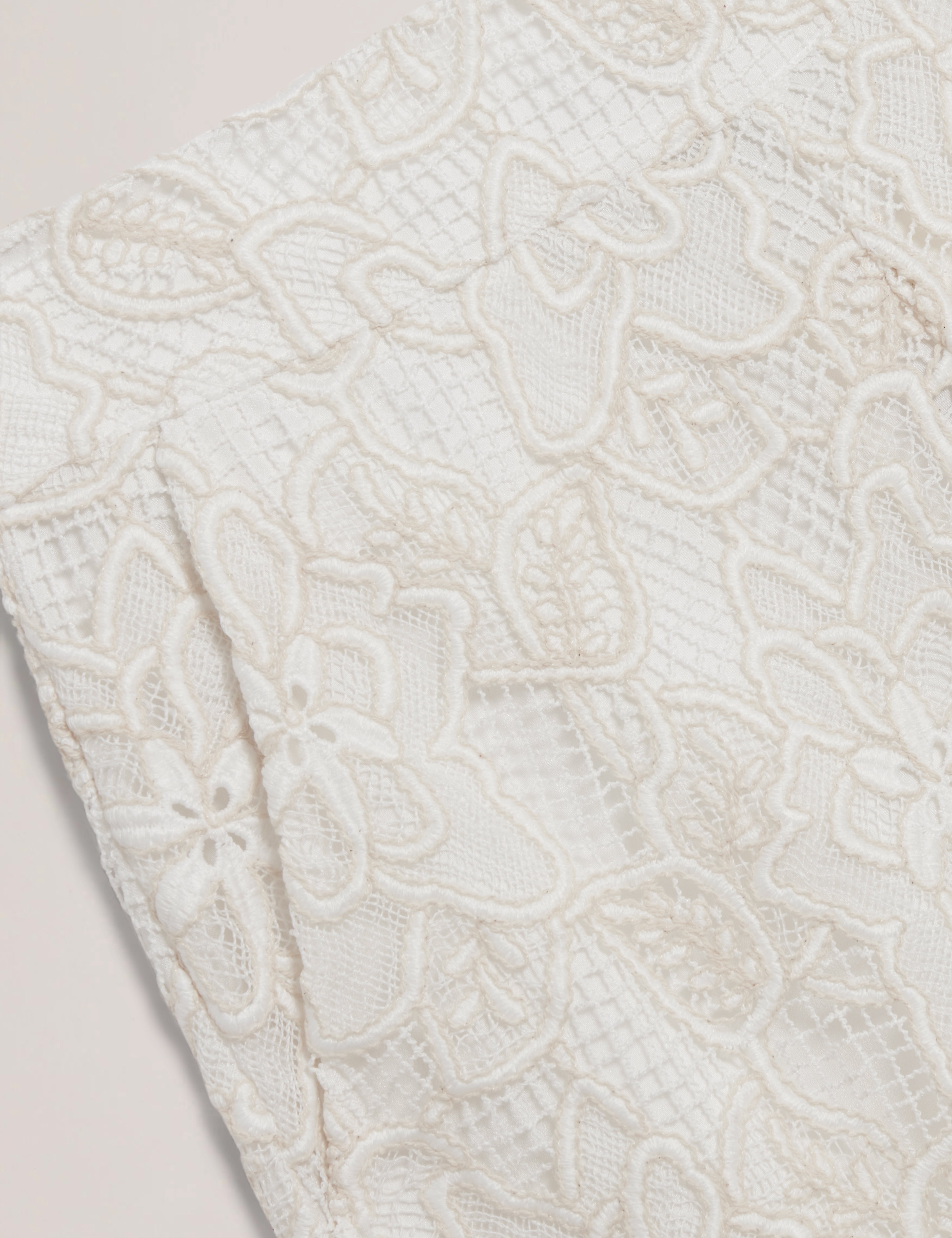 Ipolia Wide Leg Lace Trouser Ivory