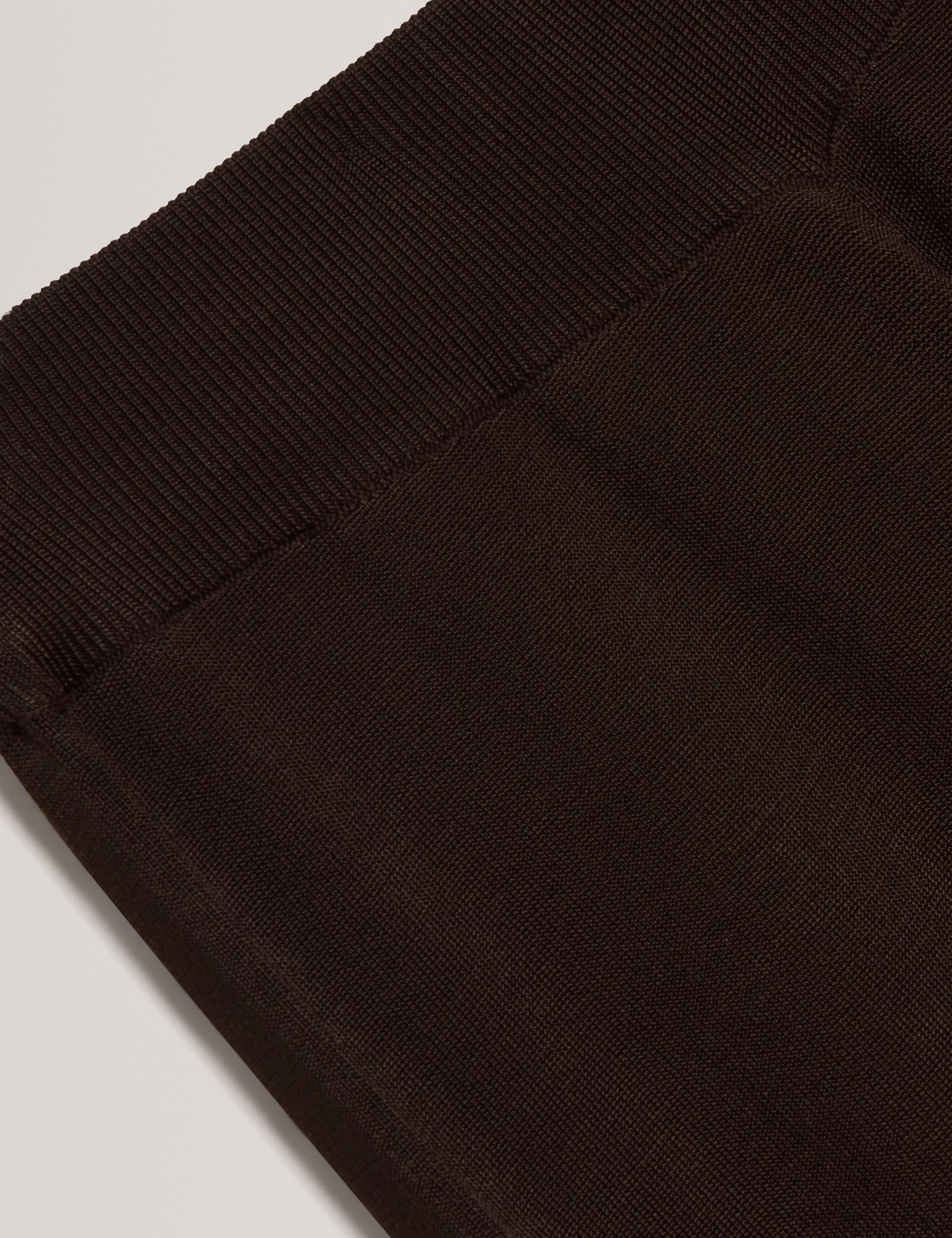 Matilli Wide Leg Knit Trouser Dk-Brown