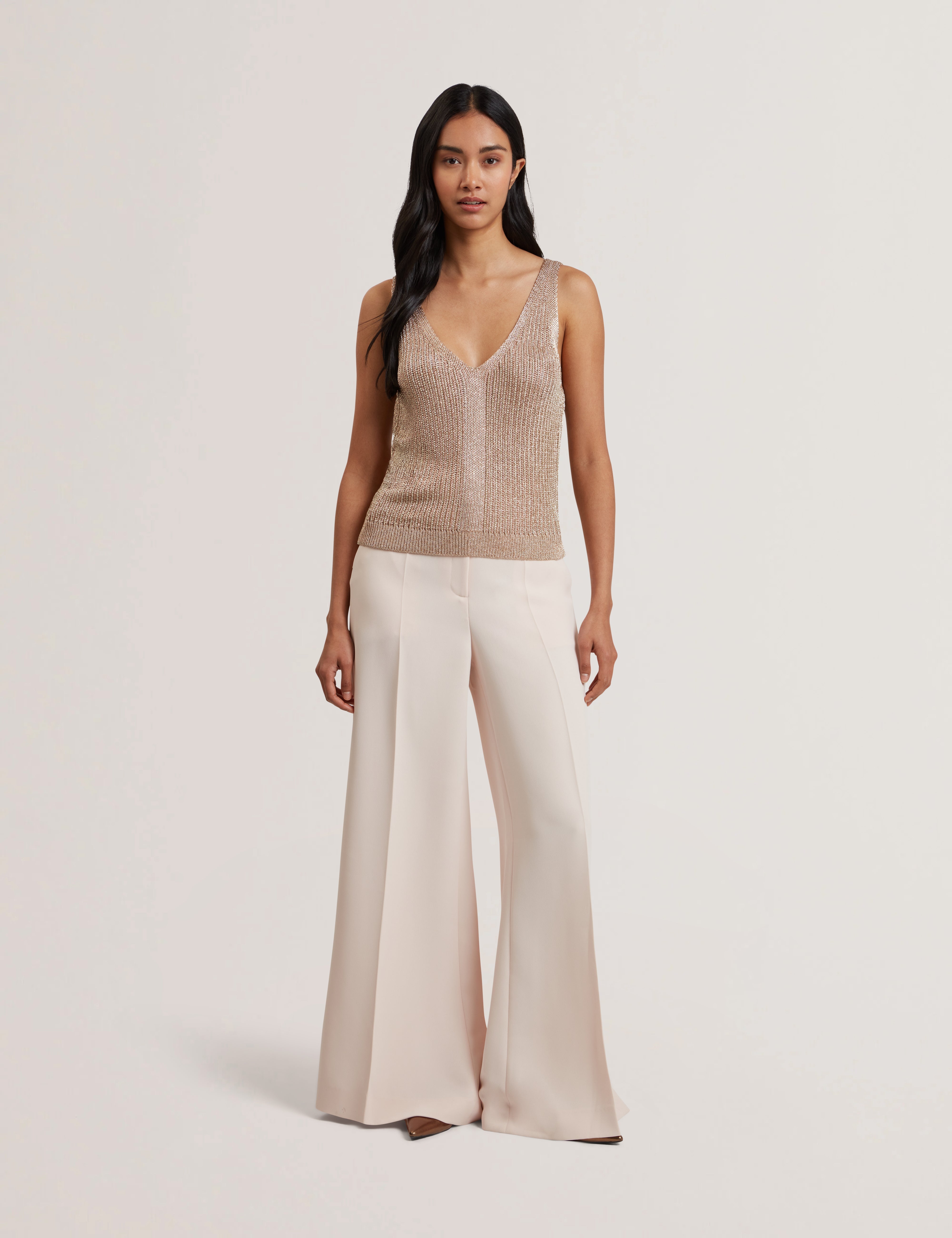 Myylie Chainmail Knitted Vest Gold
