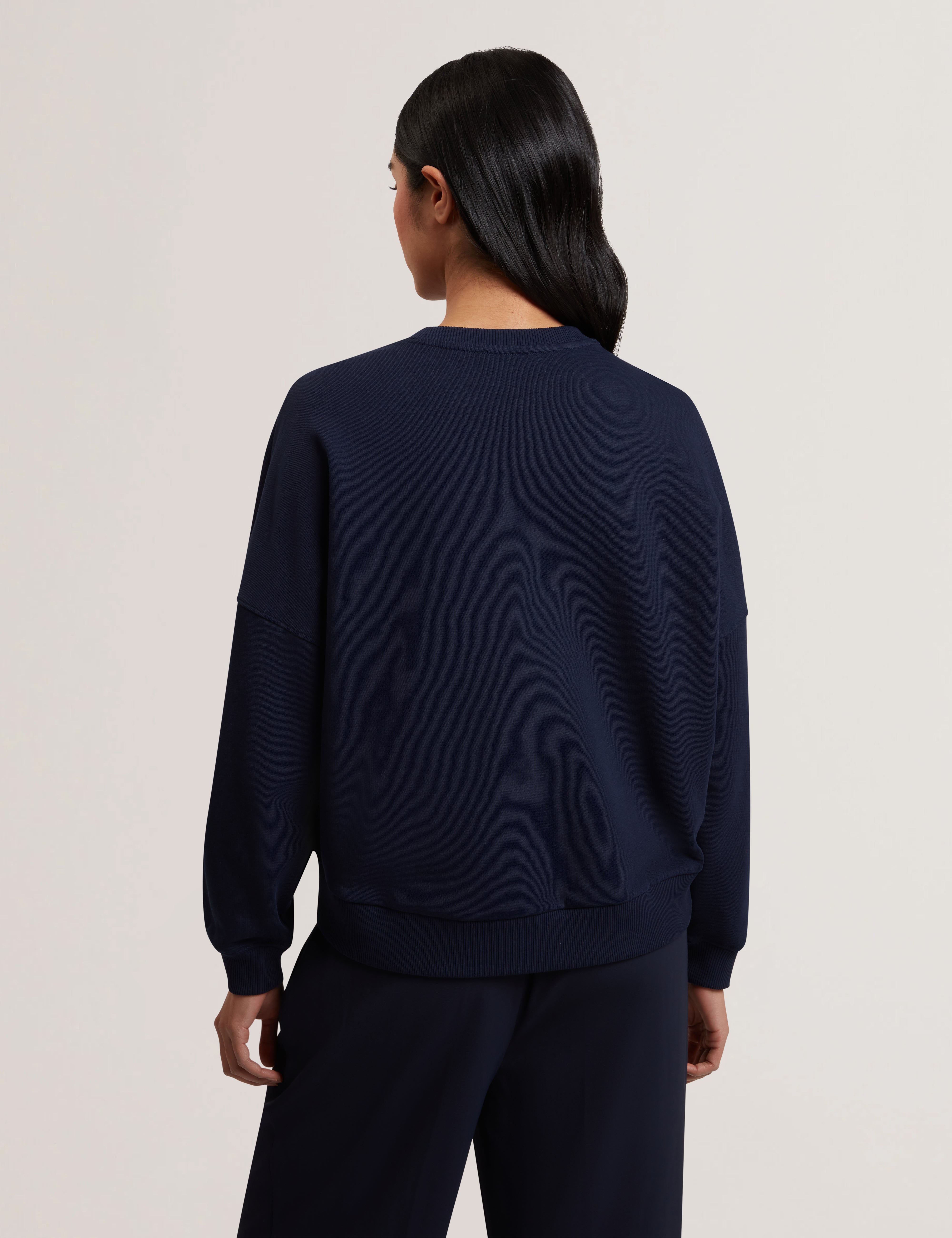 Sanderr Graphic Sweater Navy