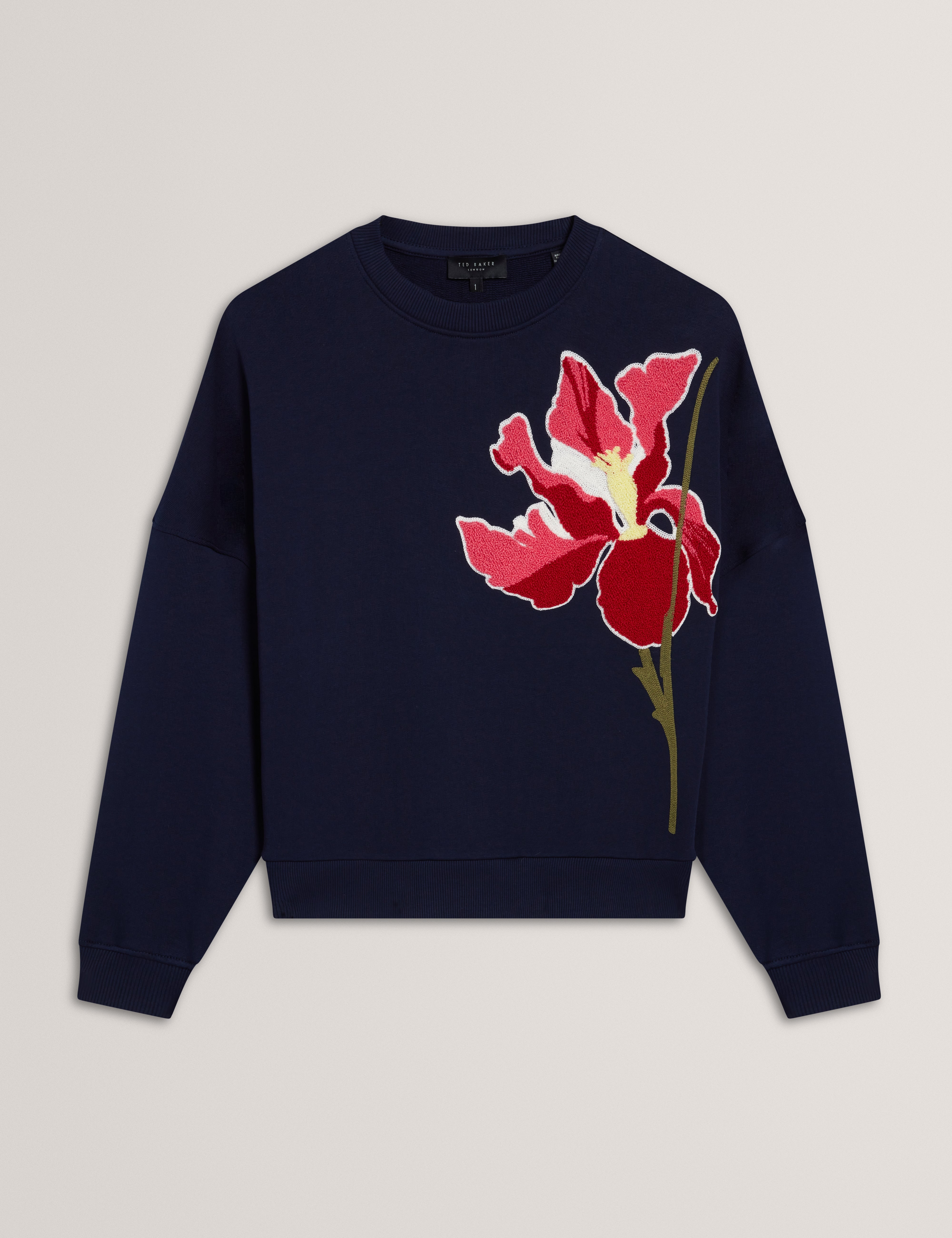Sanderr Graphic Sweater Navy