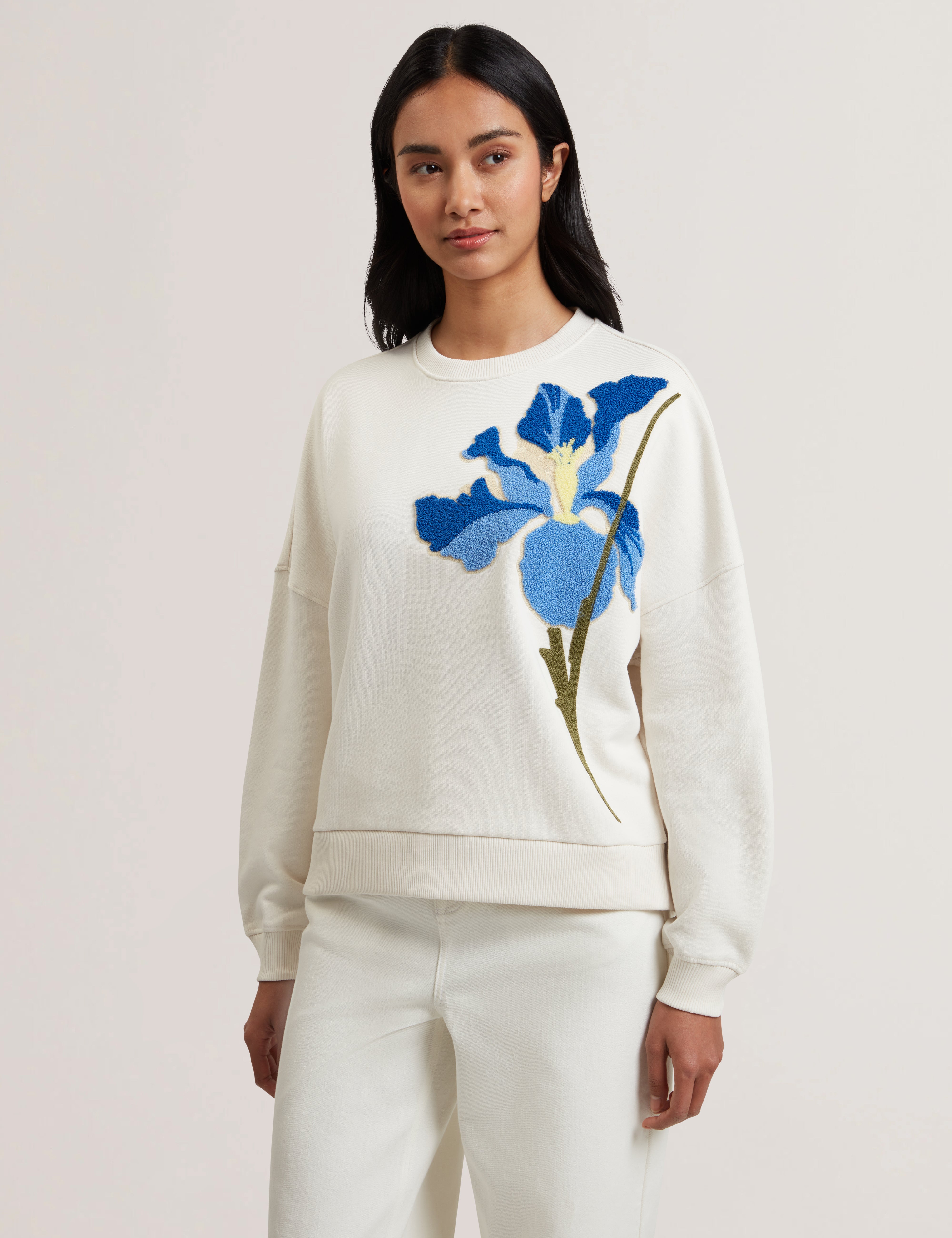 Sanderr Graphic Sweater White