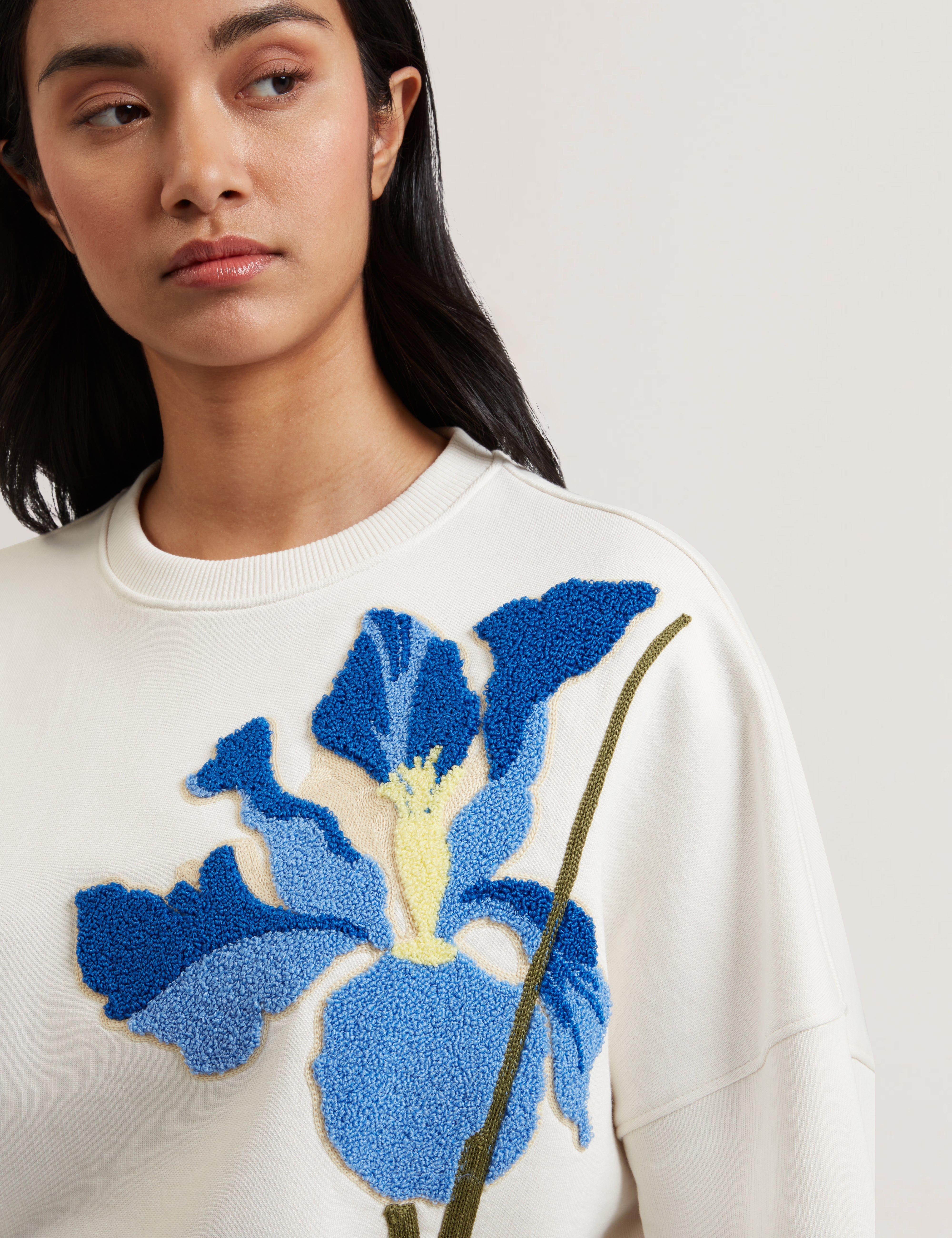 Sanderr Graphic Sweater White