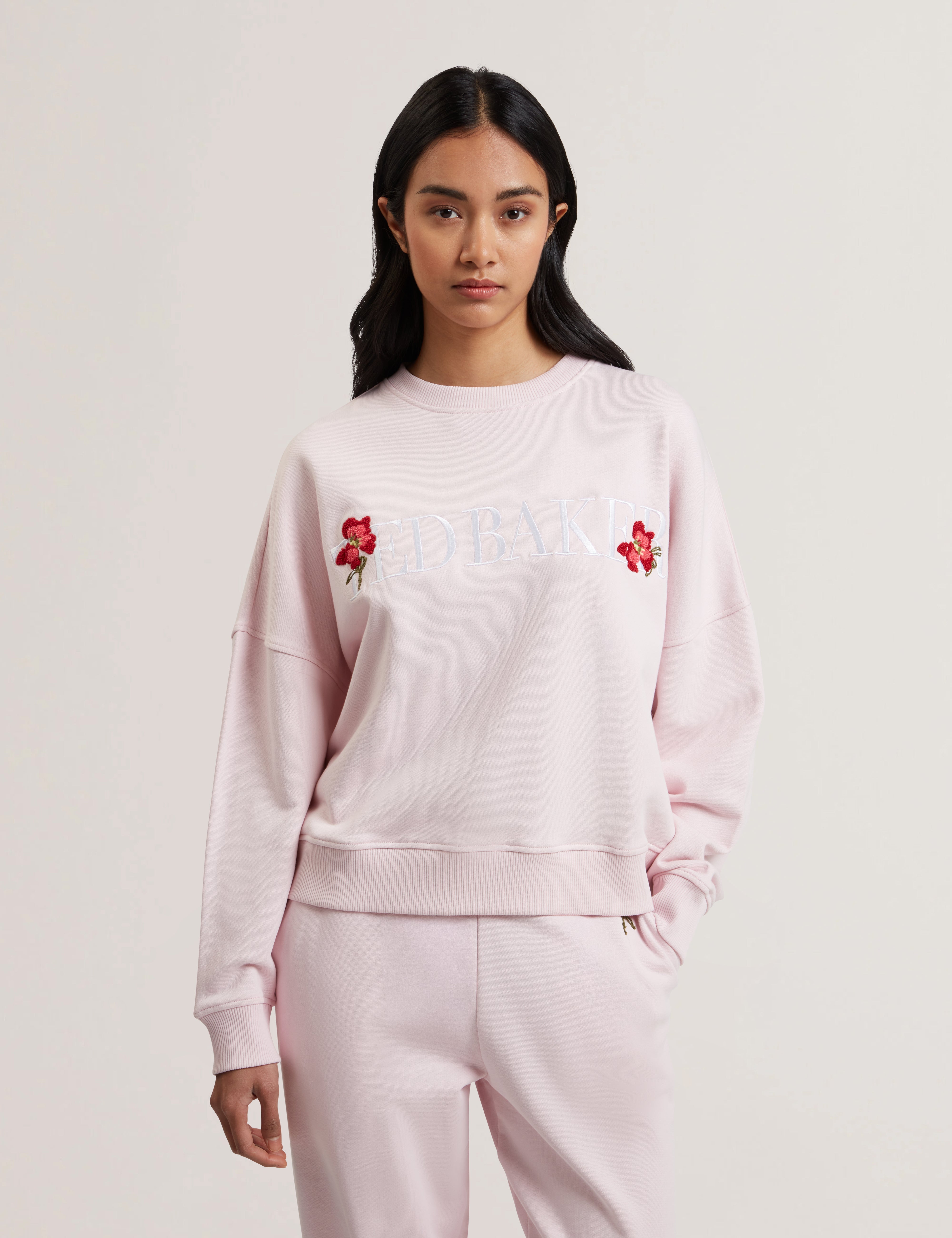 Stiila Ted Baker Branded Sweatshirt Lt-Pink