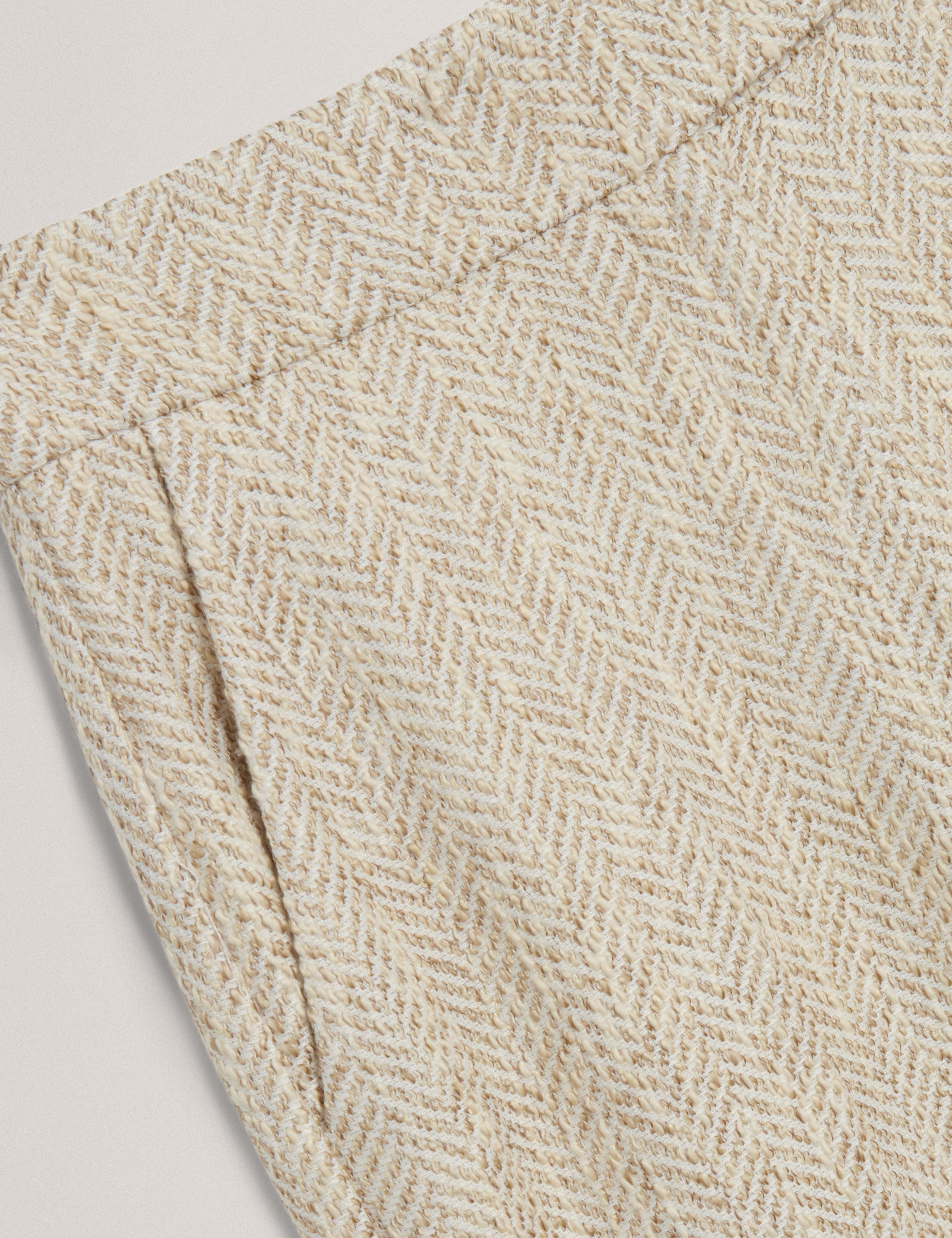 Vulpat Tailored Boucle Wide Leg Trouser Ivory