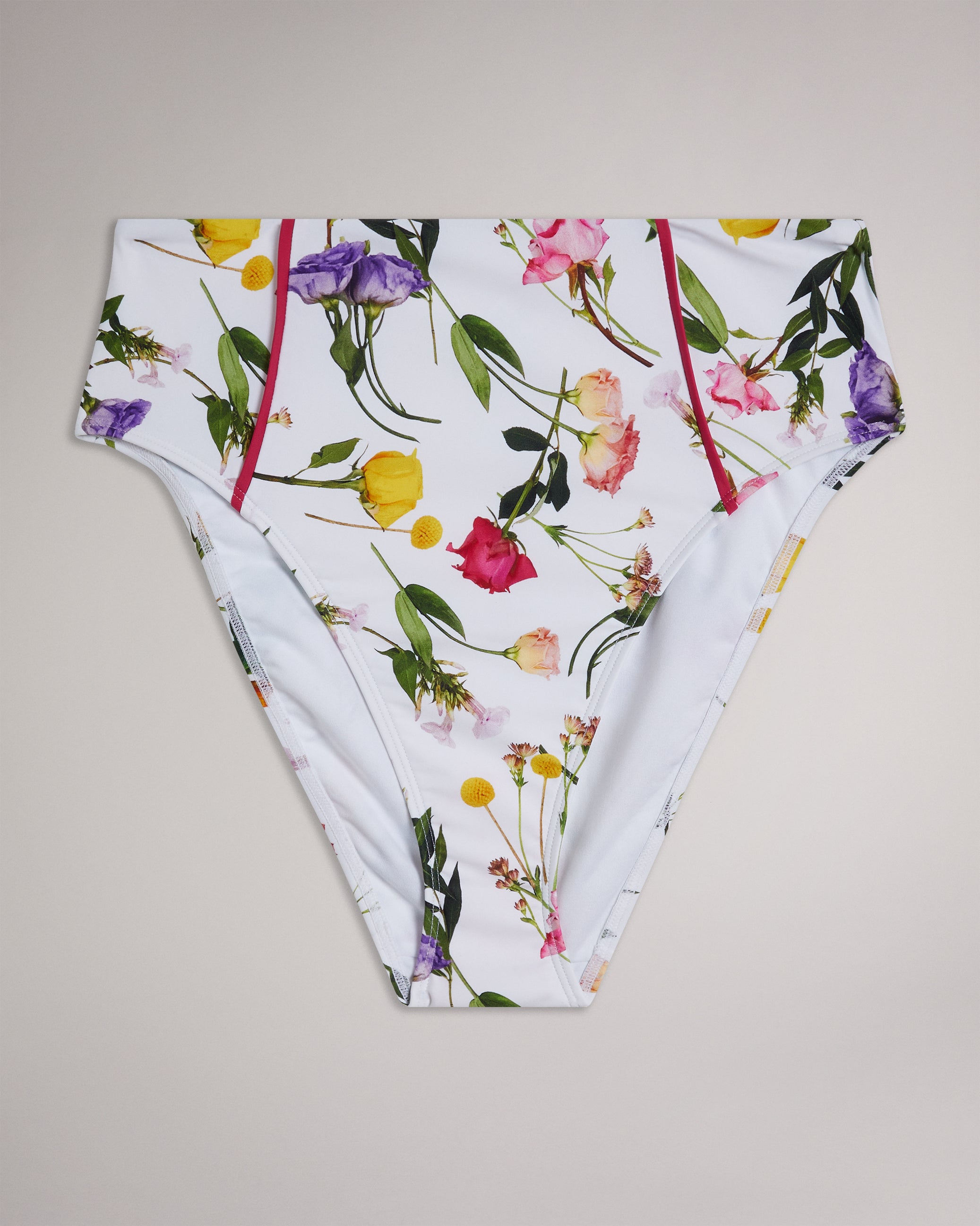 Rosaby High Waisted Bikini Bottoms White