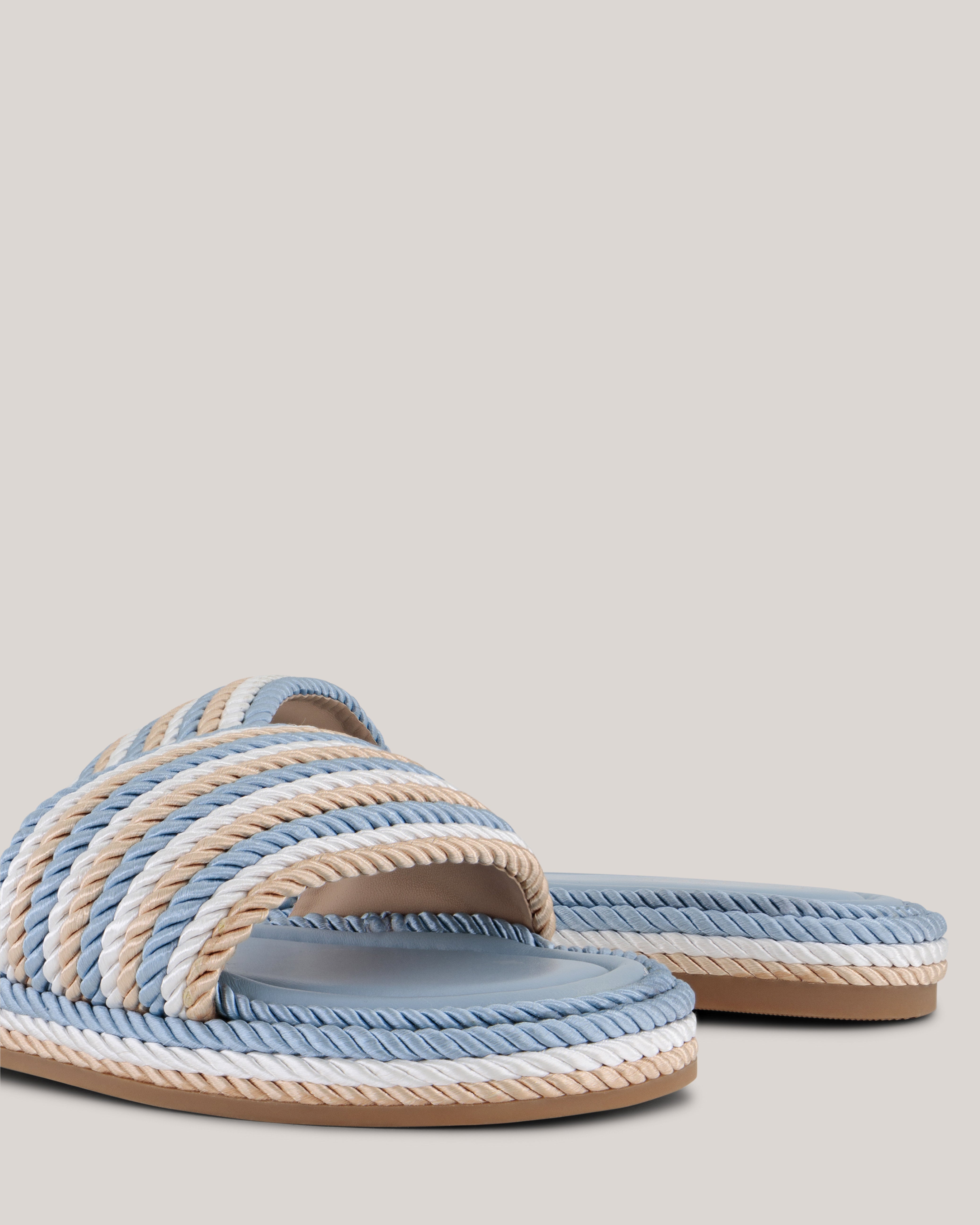 Portea Flat Espadrille Sandal Blue