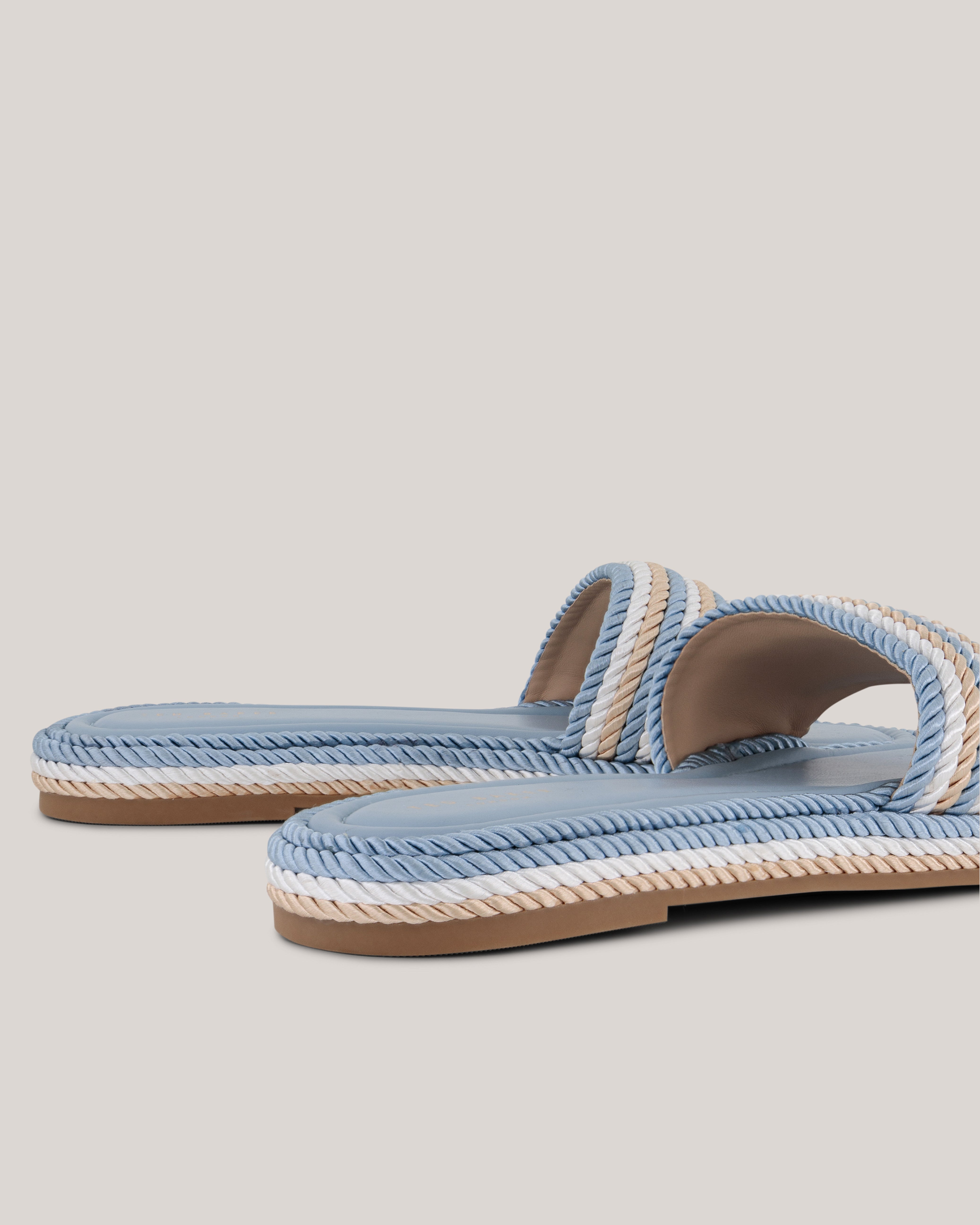 Portea Flat Espadrille Sandal Blue