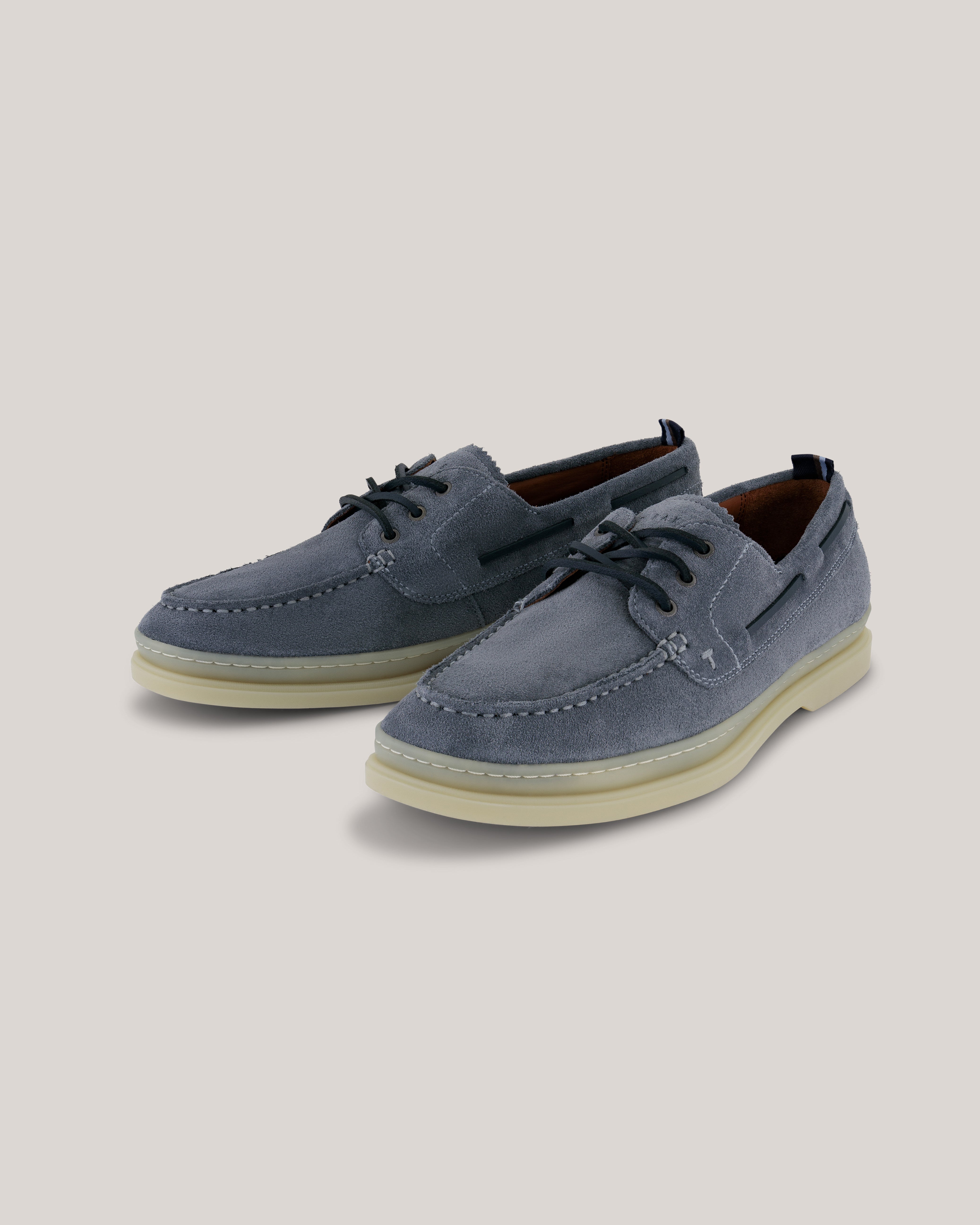 Cromerr Platform Lace Up Suede Shoe Grey