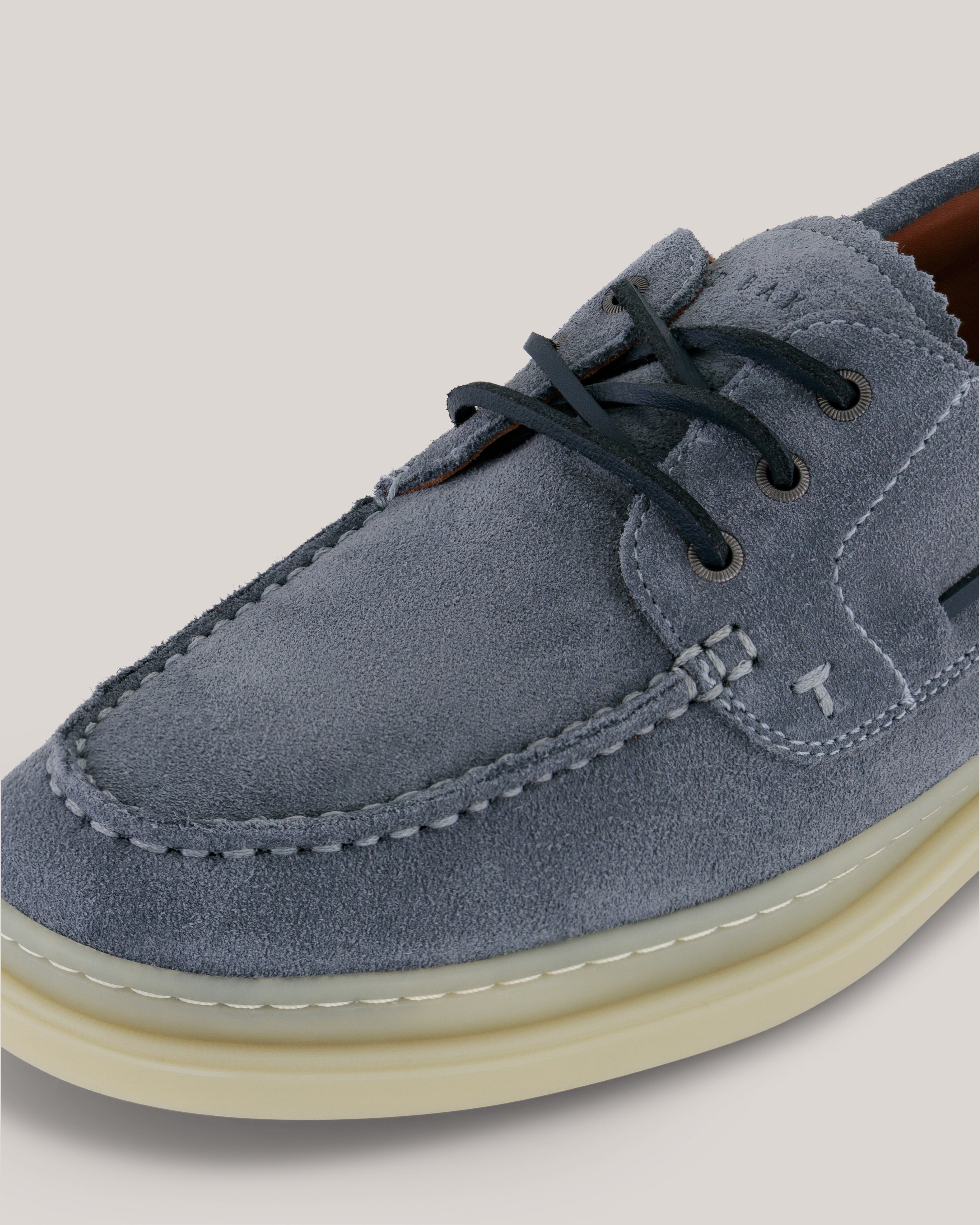 Cromerr Platform Lace Up Suede Shoe Grey