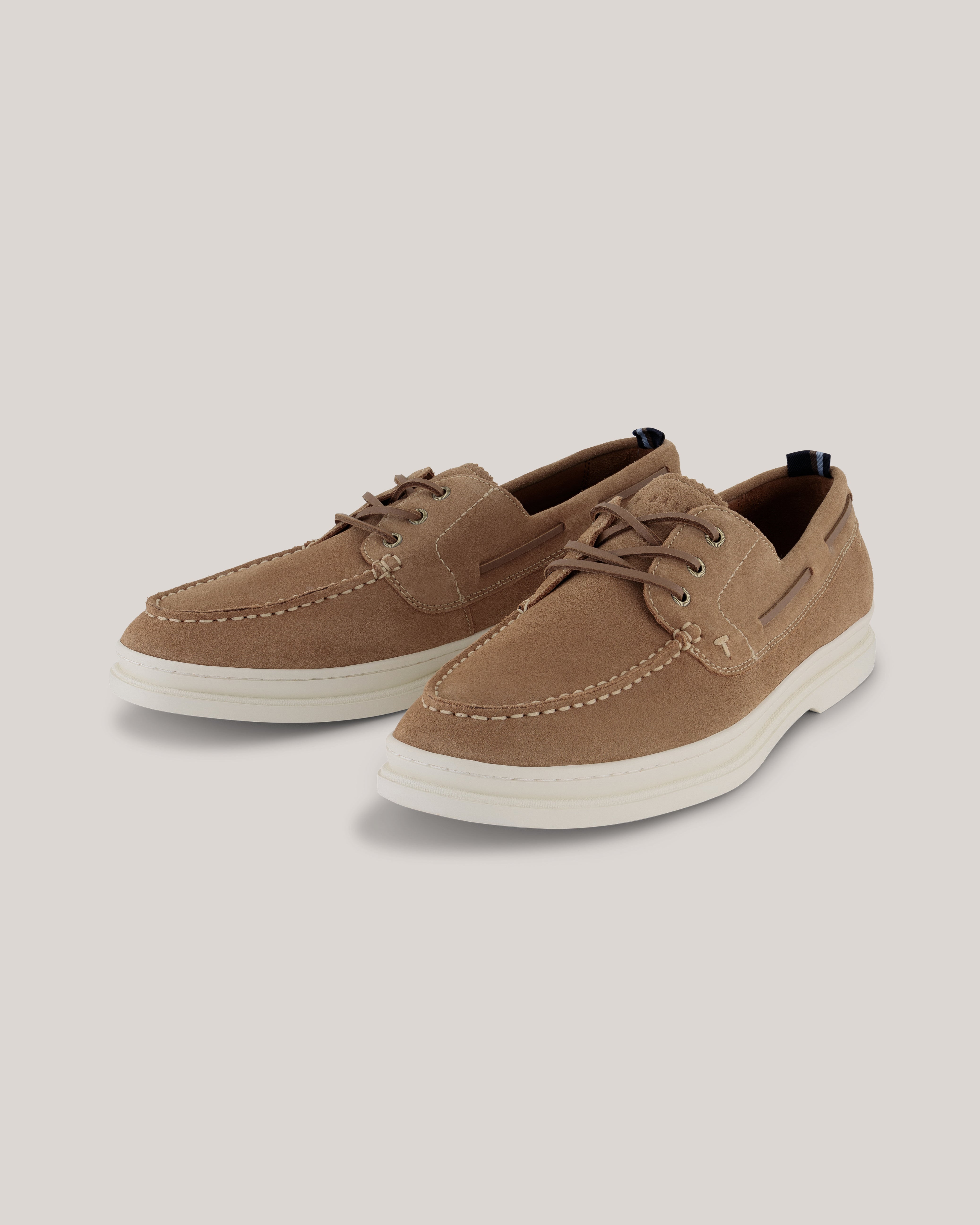 Cromerr Platform Lace Up Suede Shoe Tan