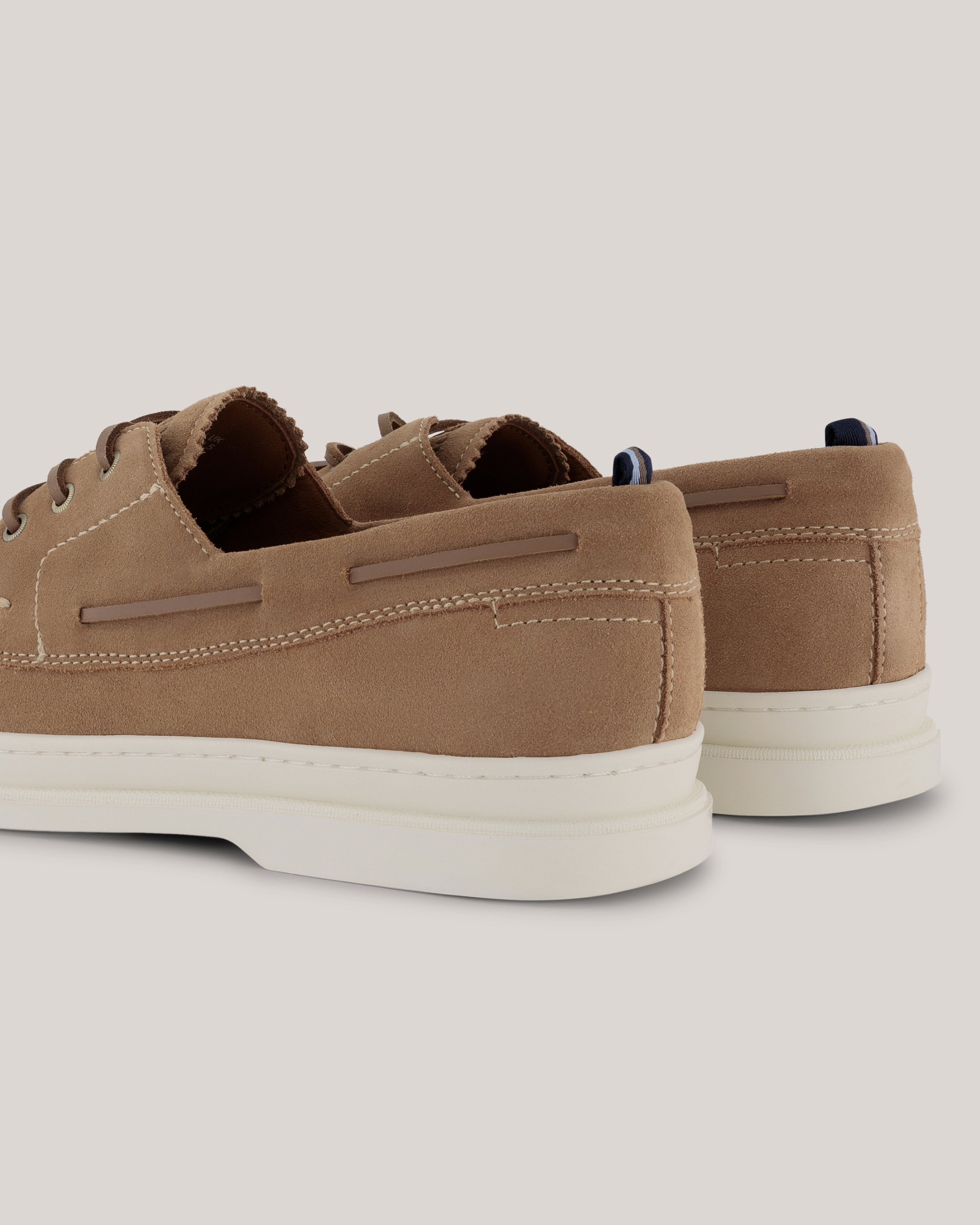 Cromerr Platform Lace Up Suede Shoe Tan