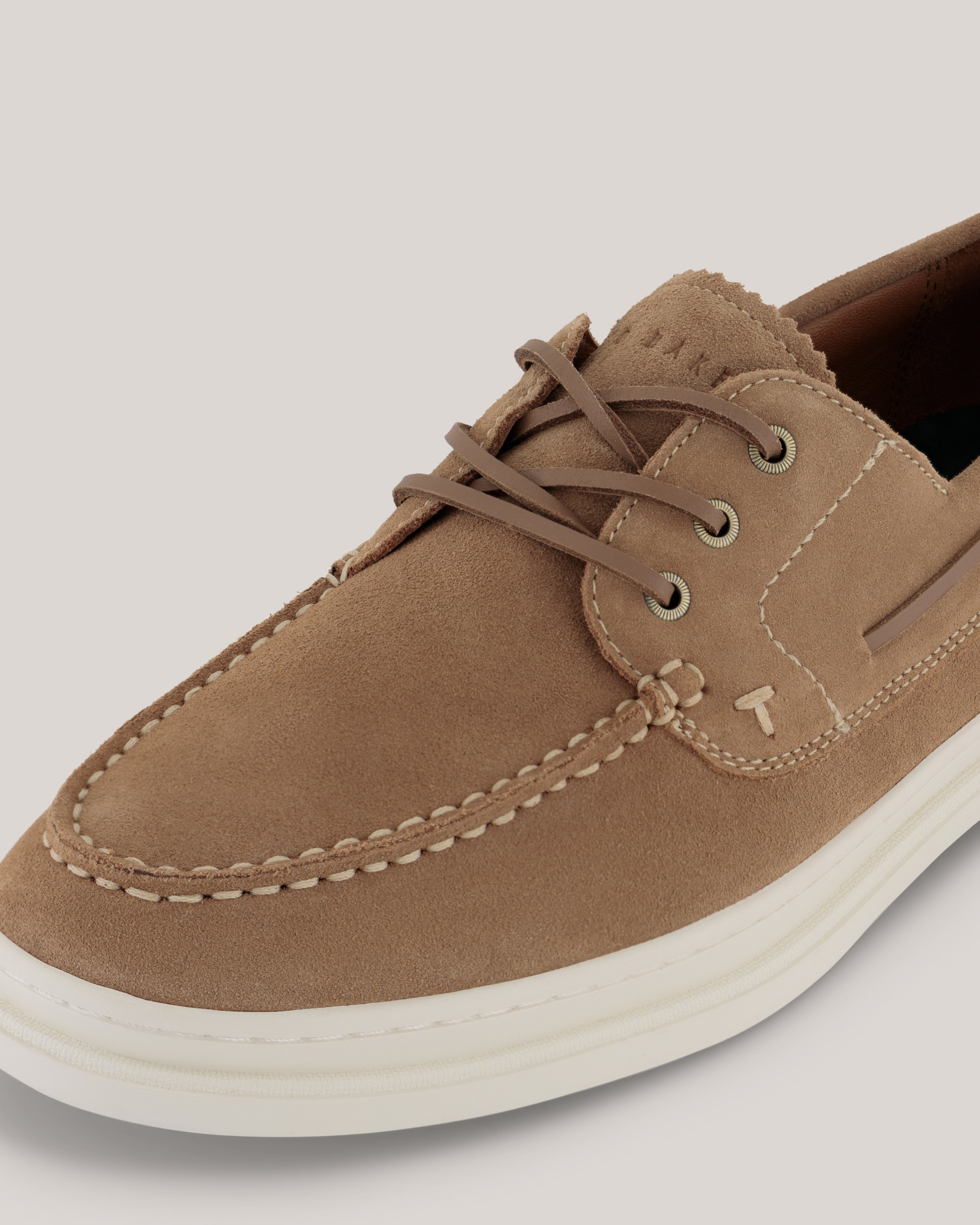 Cromerr Platform Lace Up Suede Shoe Tan