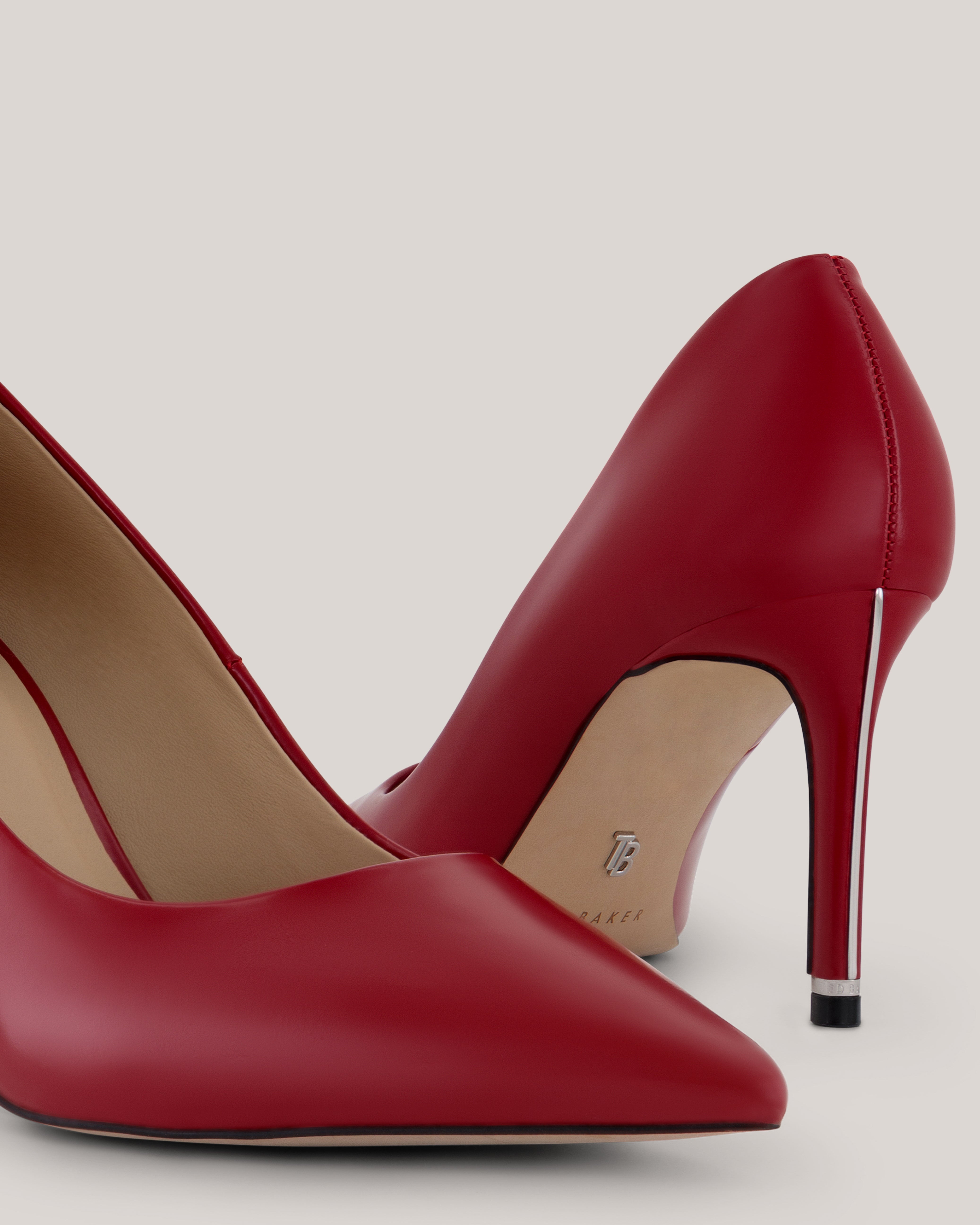 Chrltte Heeled Shoe With Heel Hardwa Red