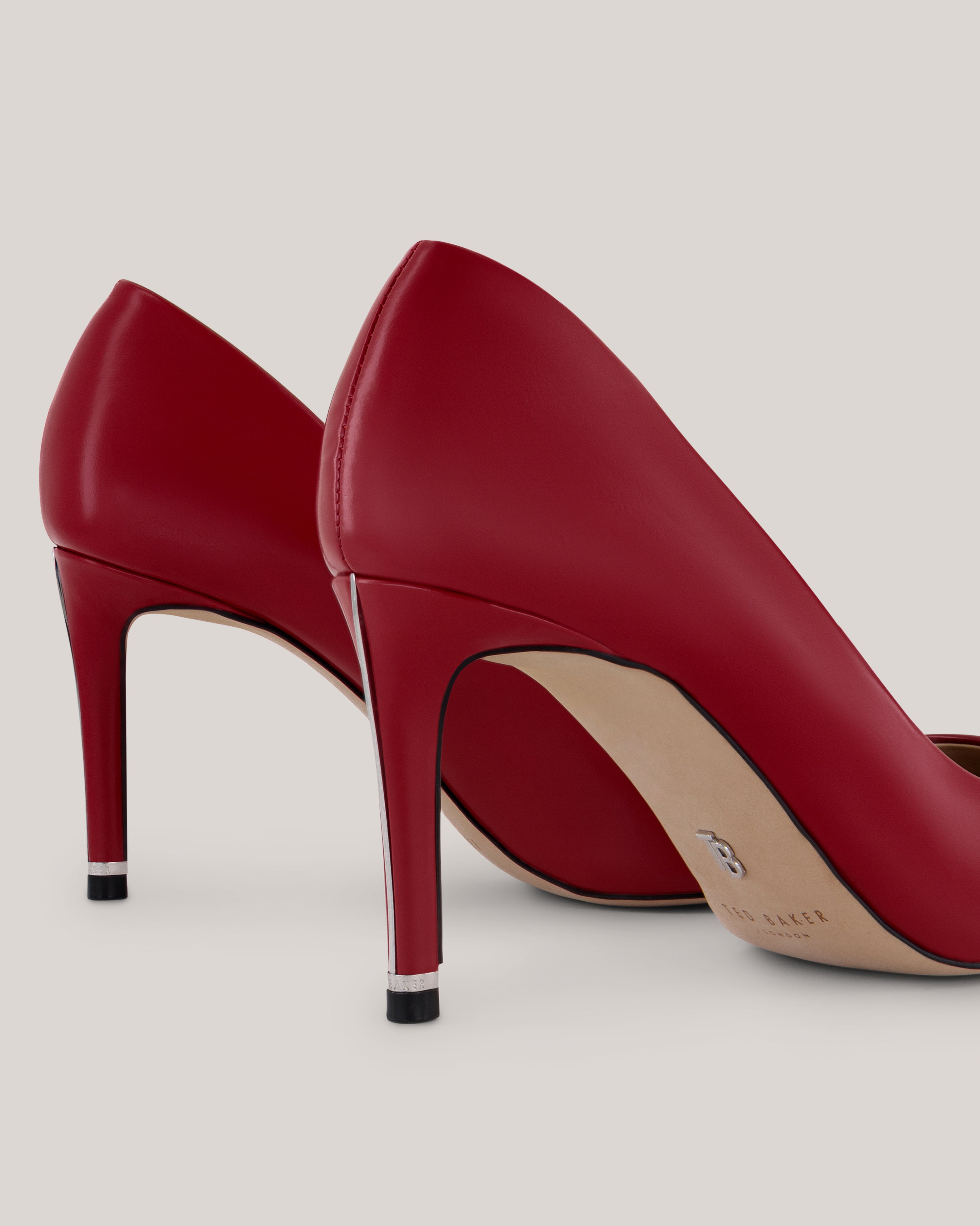 Chrltte Heeled Shoe With Heel Hardwa Red