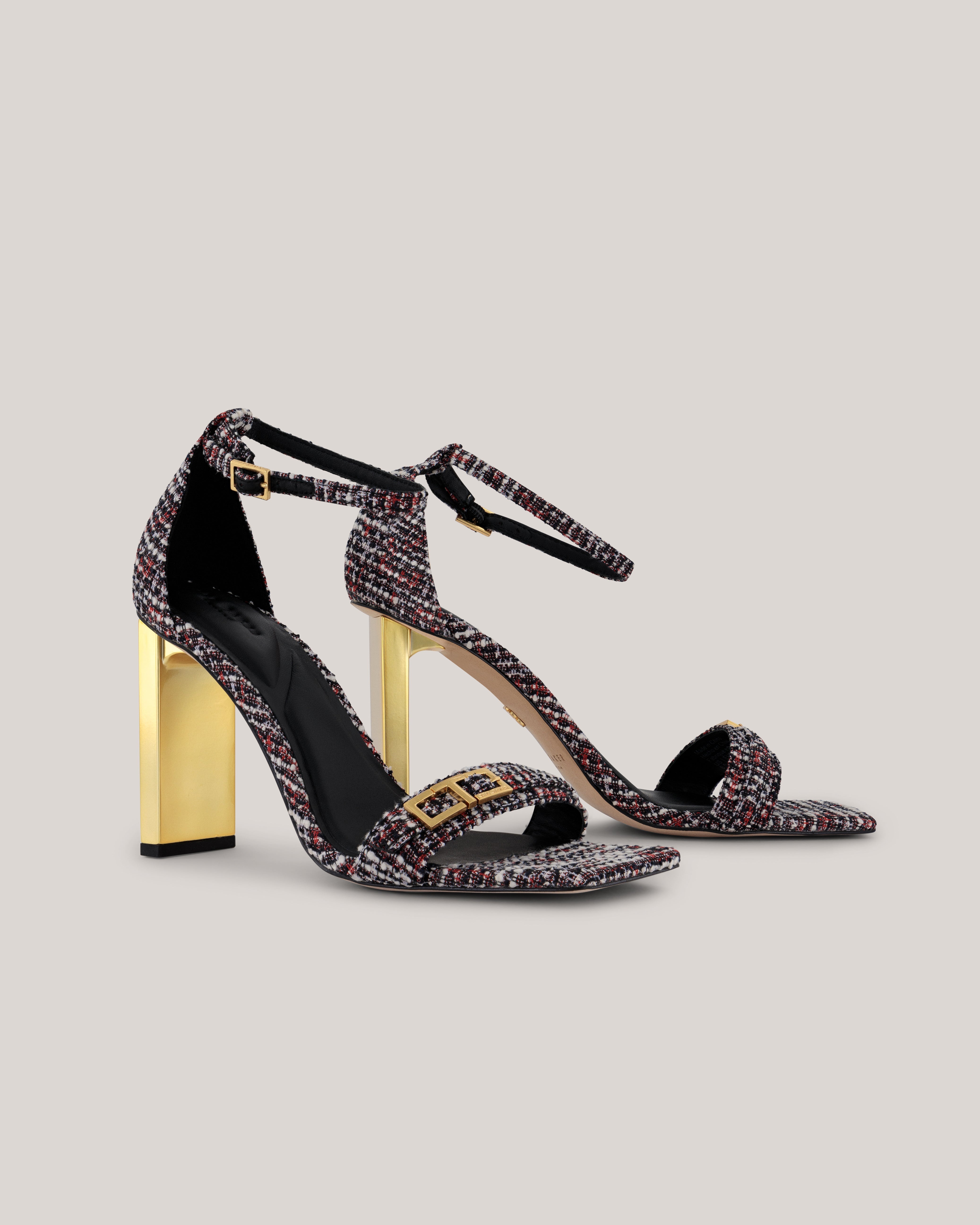 Vidatb T-Buckle Heeled Sandal Multicol