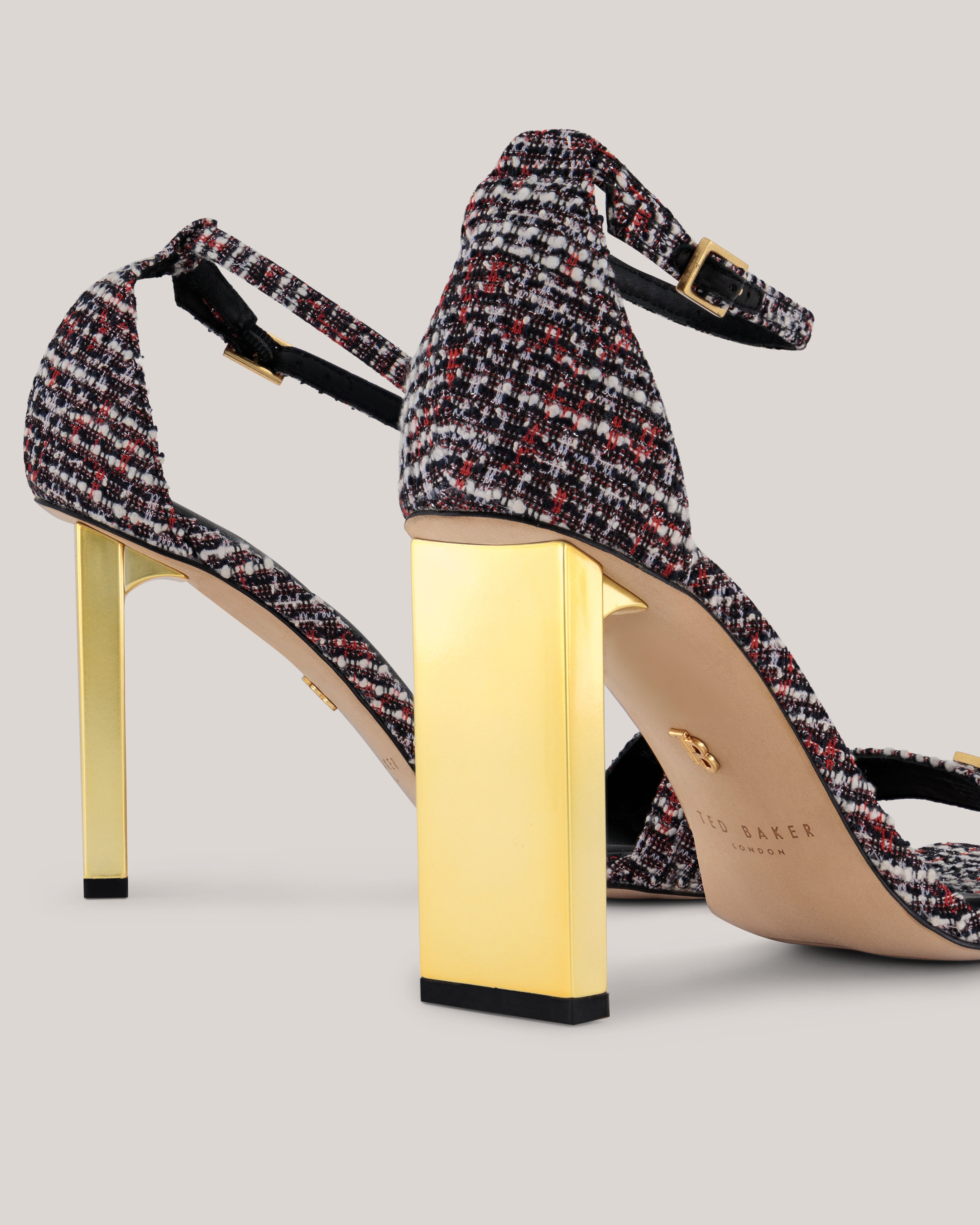 Vidatb T-Buckle Heeled Sandal Multicol
