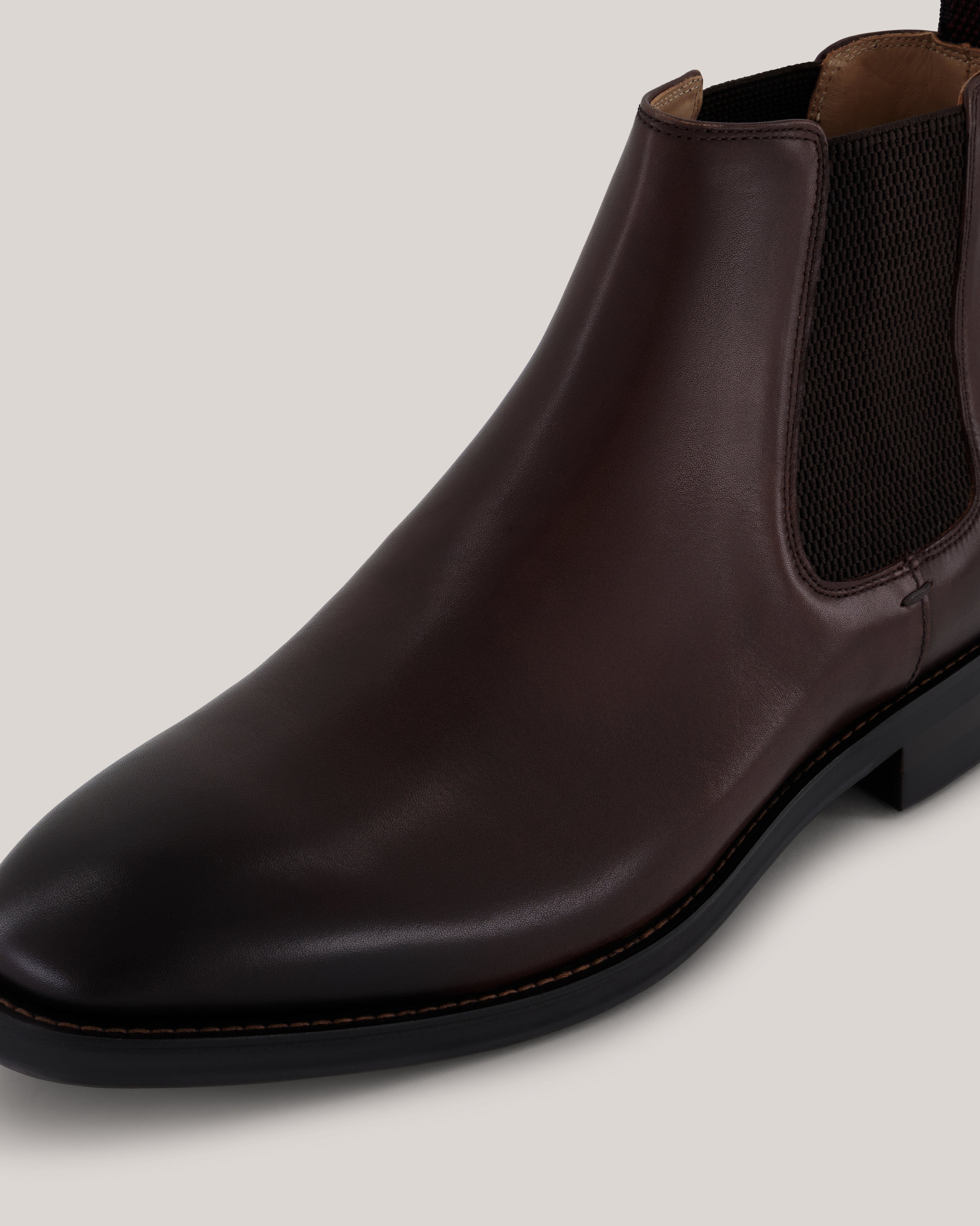 Rmingtn Leather Chelsea Boot Dk-Brown