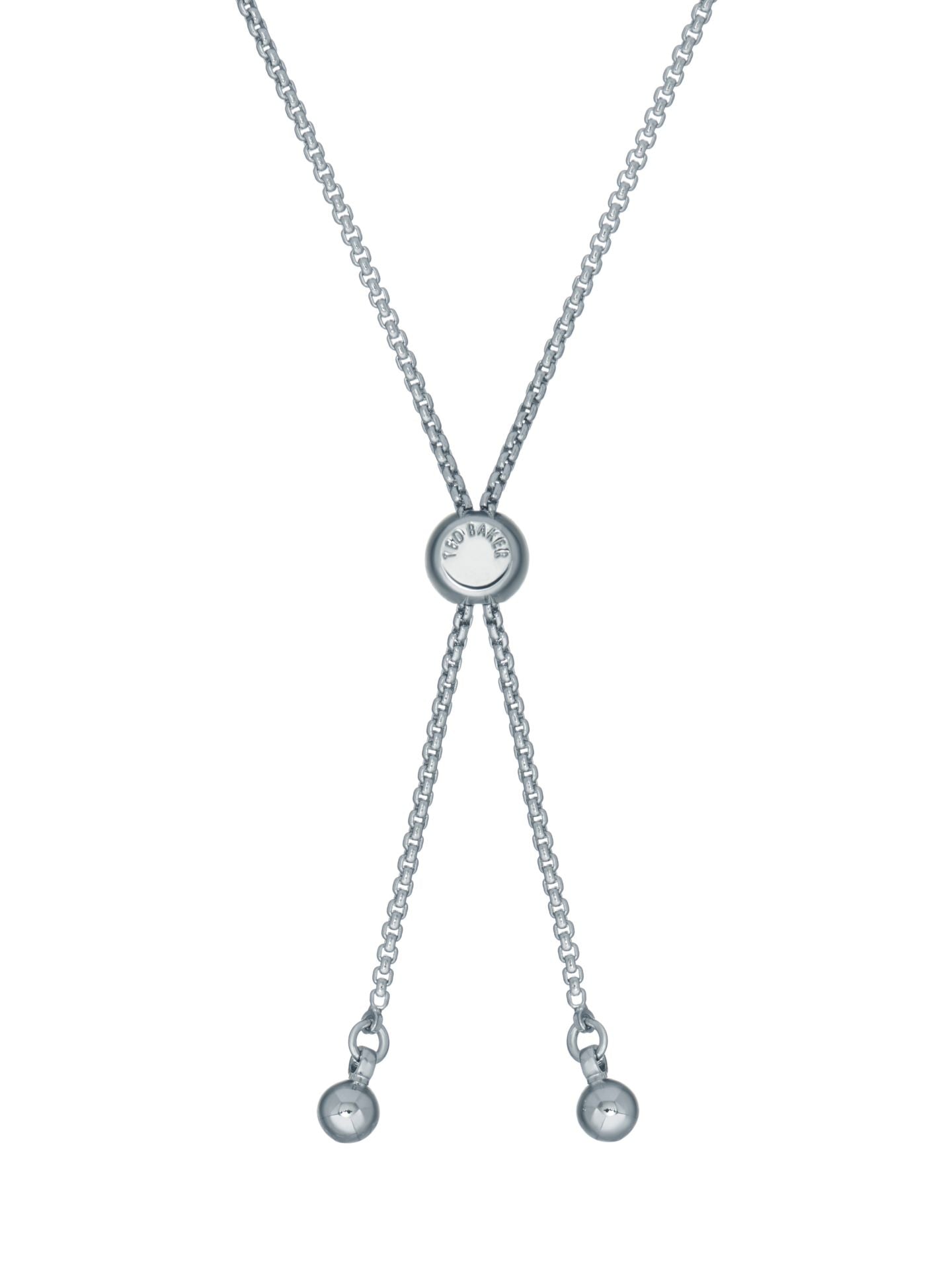 Melrah Icon Crystal Slider Bracelet Silver