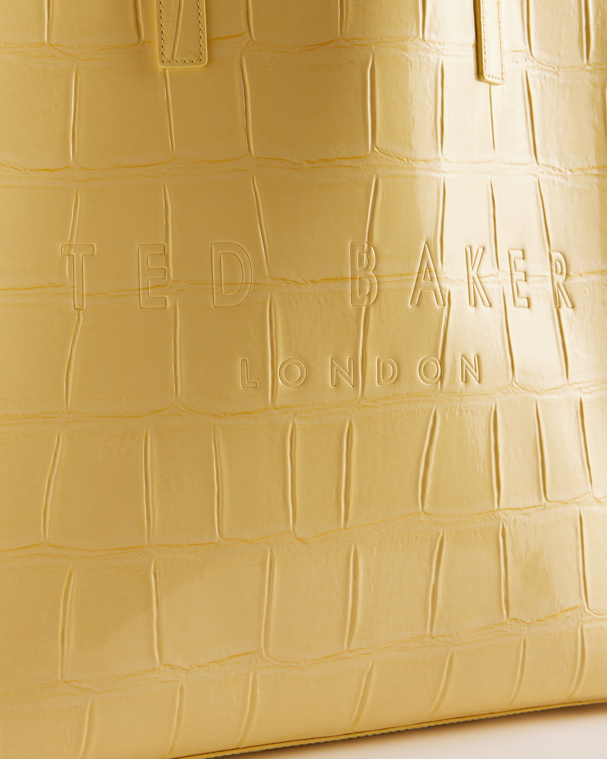 Croccon Croc Detail Large Icon Bag Lt-Yellow