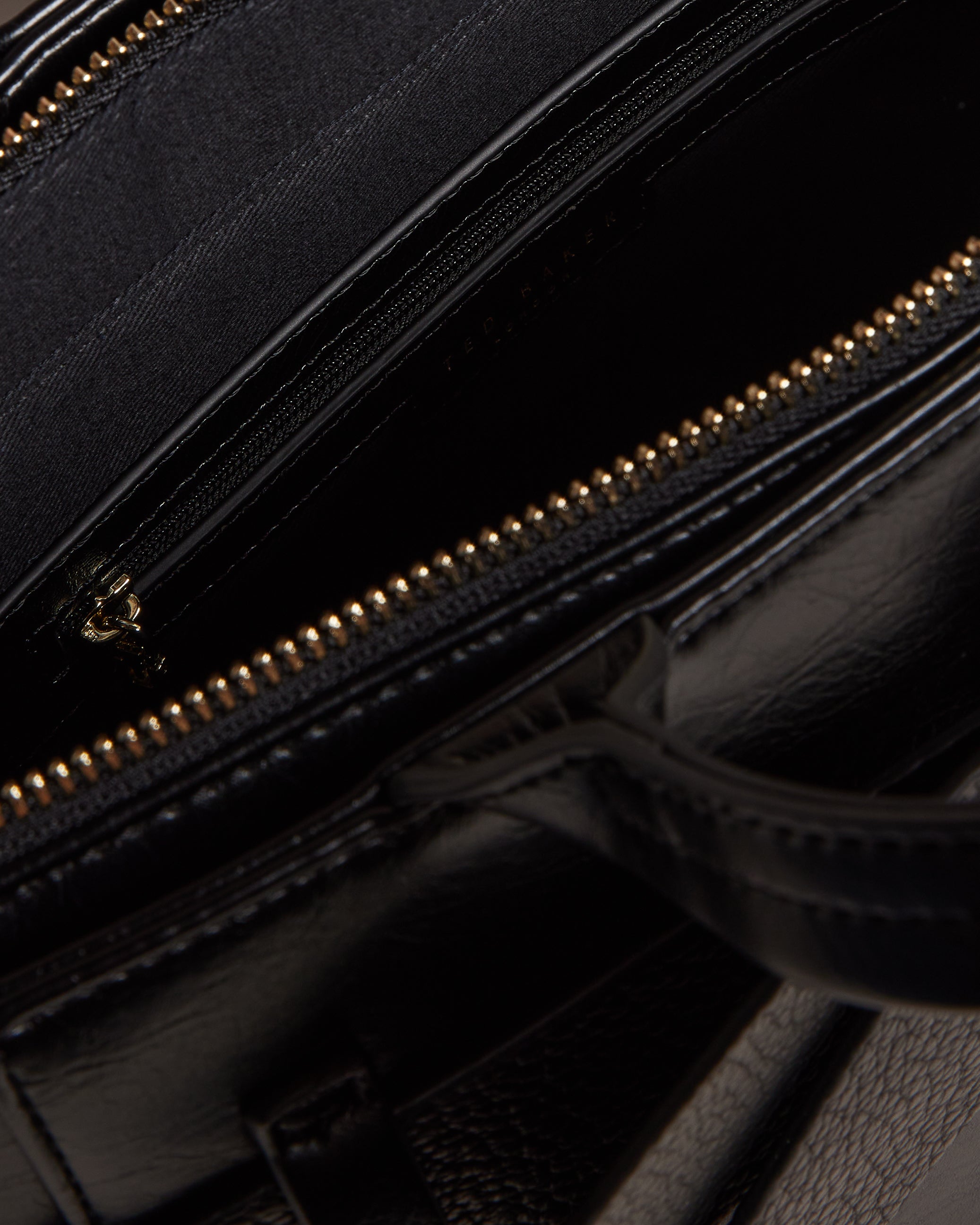 Jimsa Faux Leather Bow Crossbody Bag Jet-Black