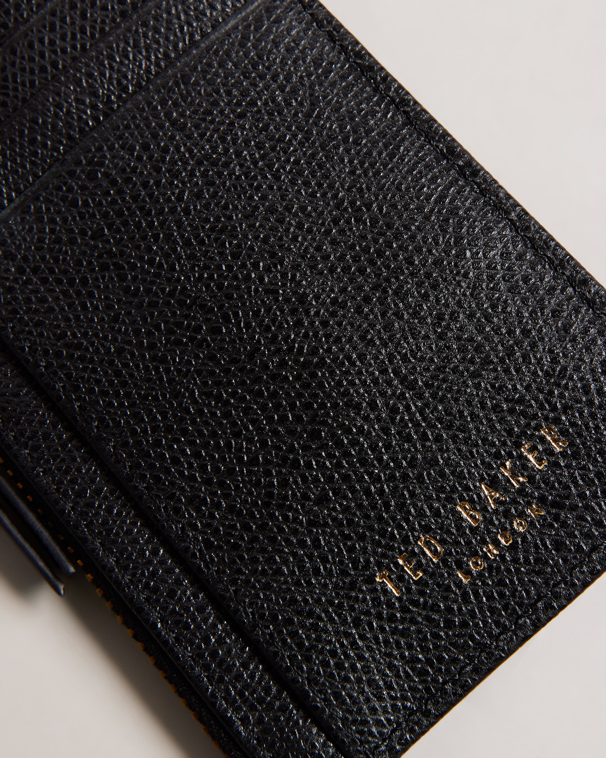 Bromton Padlock Leather Card Holder Black
