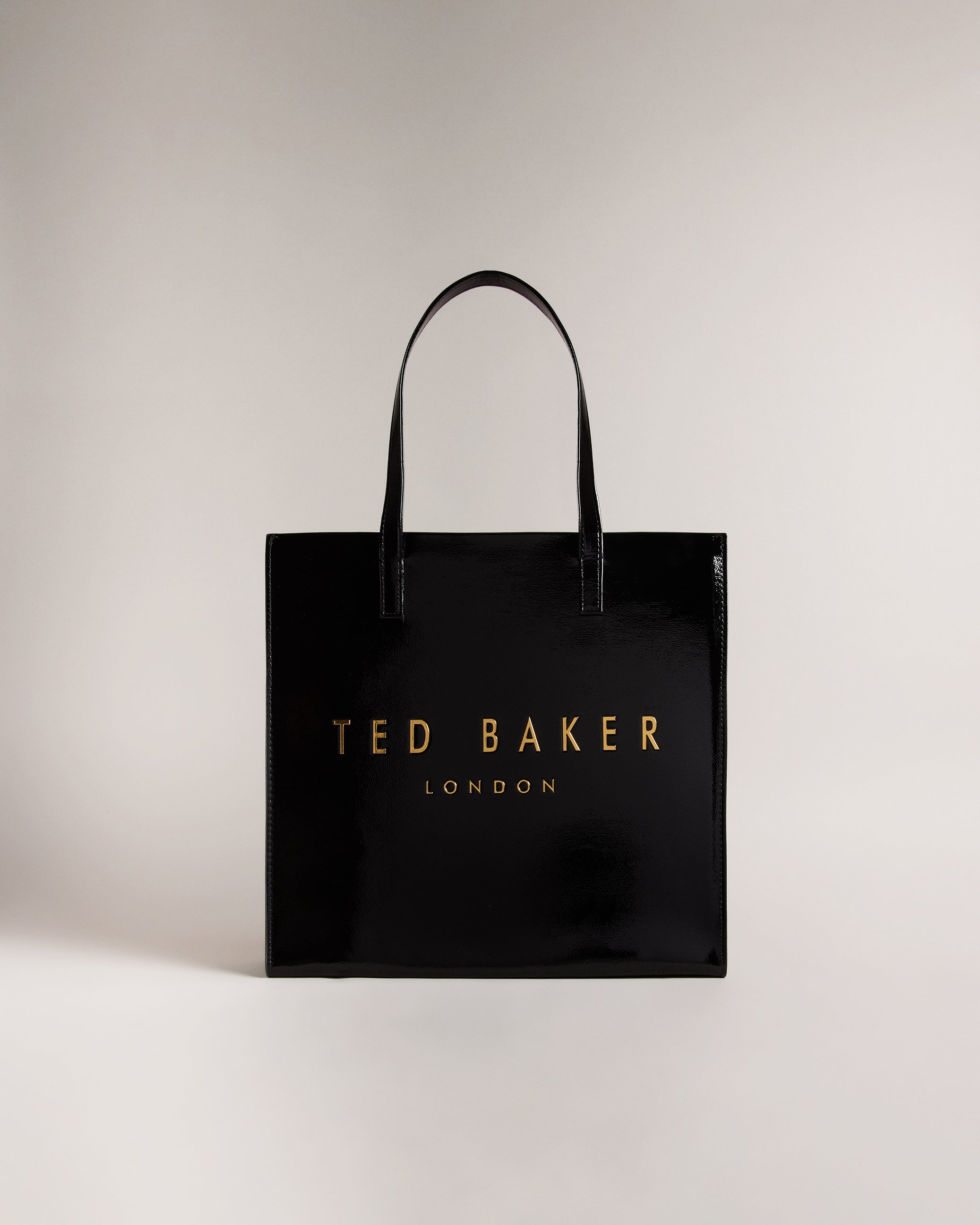 Shop Crinkon Large Crinkle Texture Icon Bag Black for Women - Ted Baker ...
