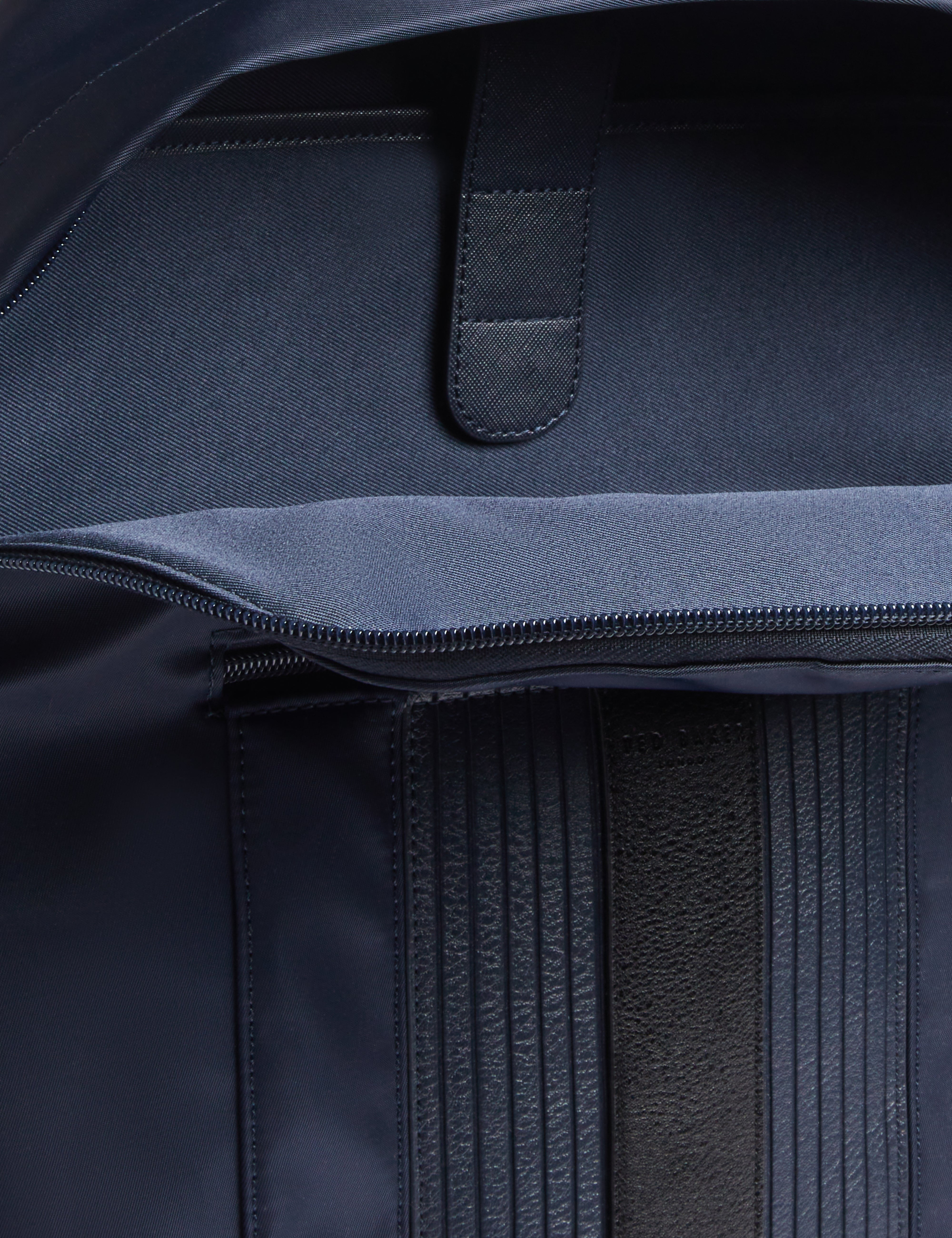 Rucken Core Twill Pu Striped Backpack Navy