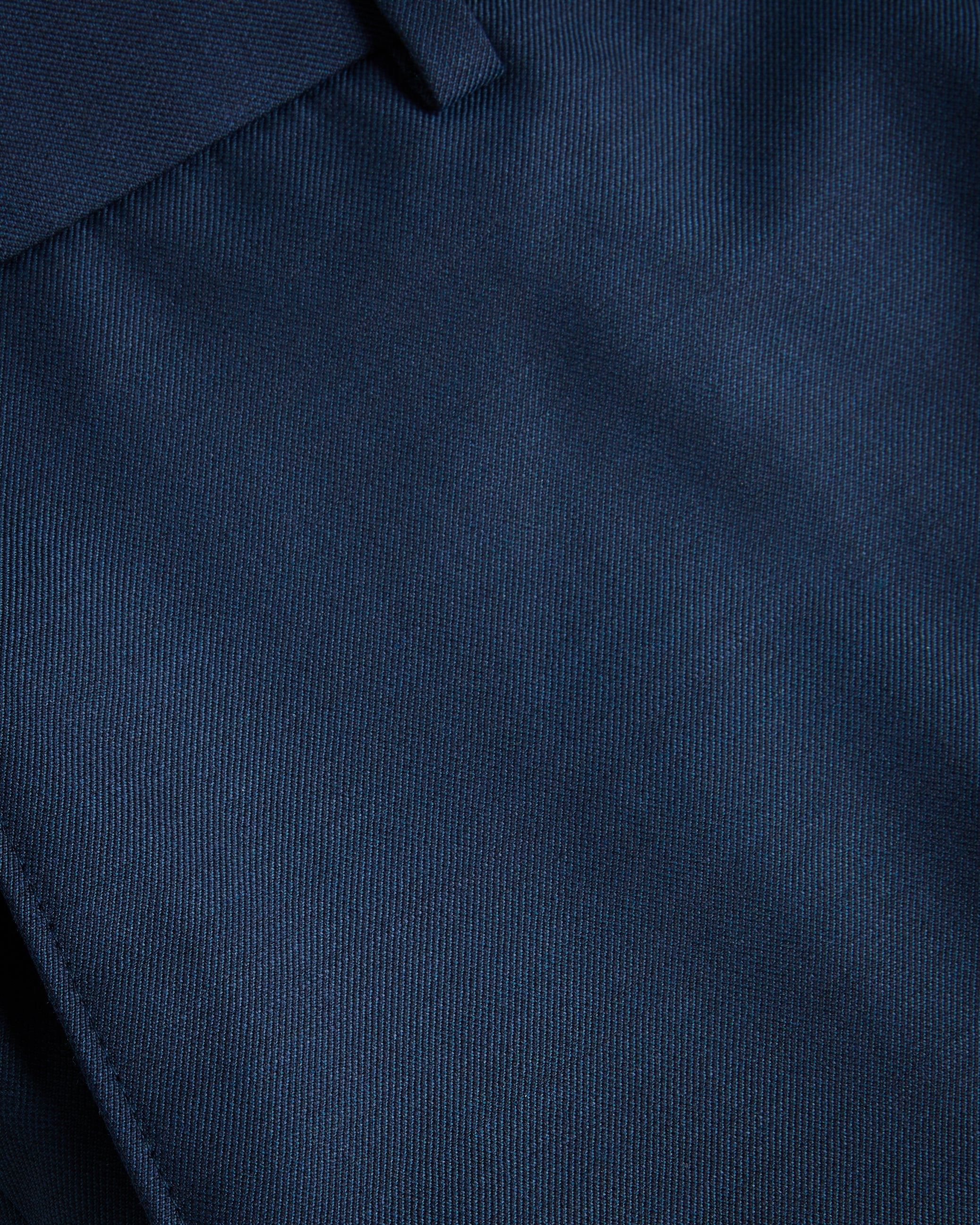 Taist Wool Blend Slim Suit Trousers Teal-Blue