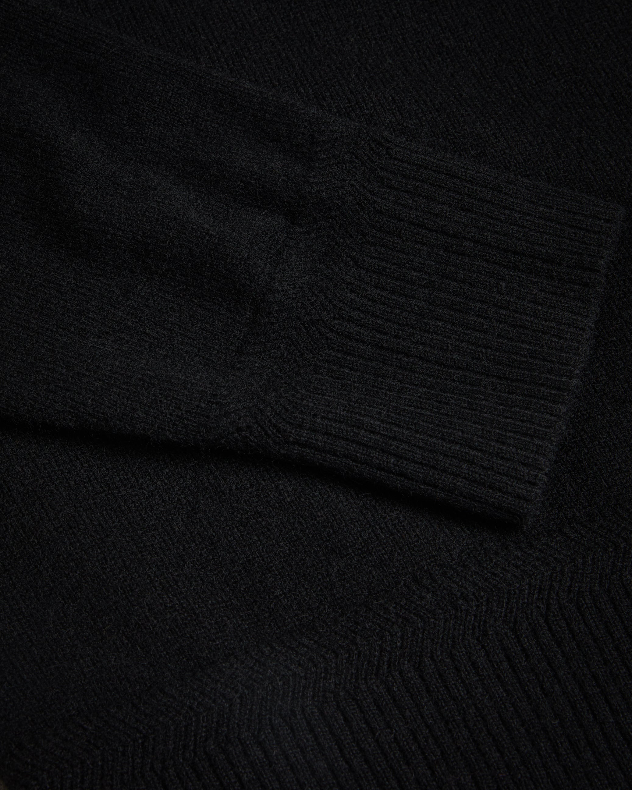 Karolt Ls Cashmere Cable Textured T Polo Black