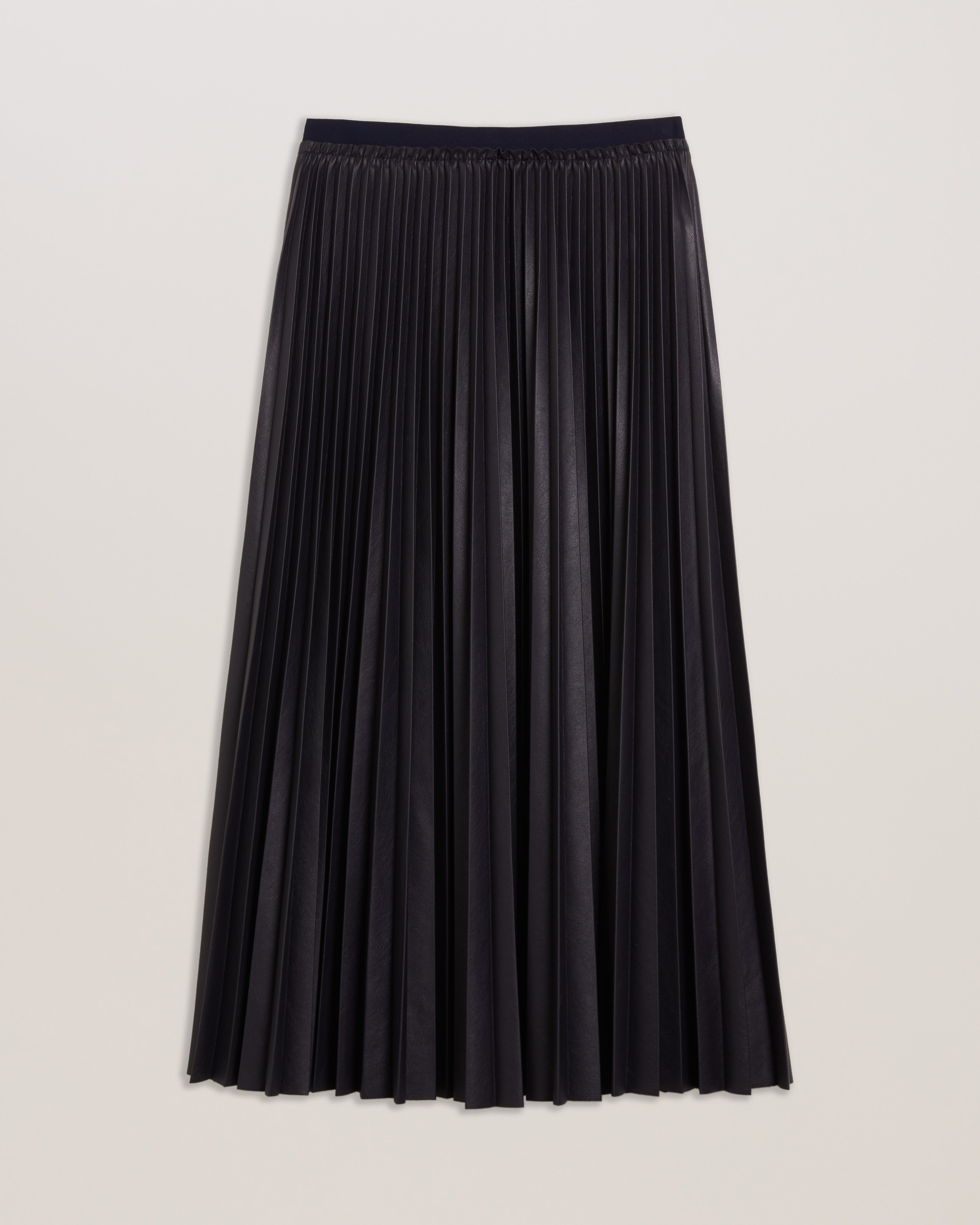 Buy Liydah Faux Leather Pleated Skirt Navy For Women Ted Baker UAE