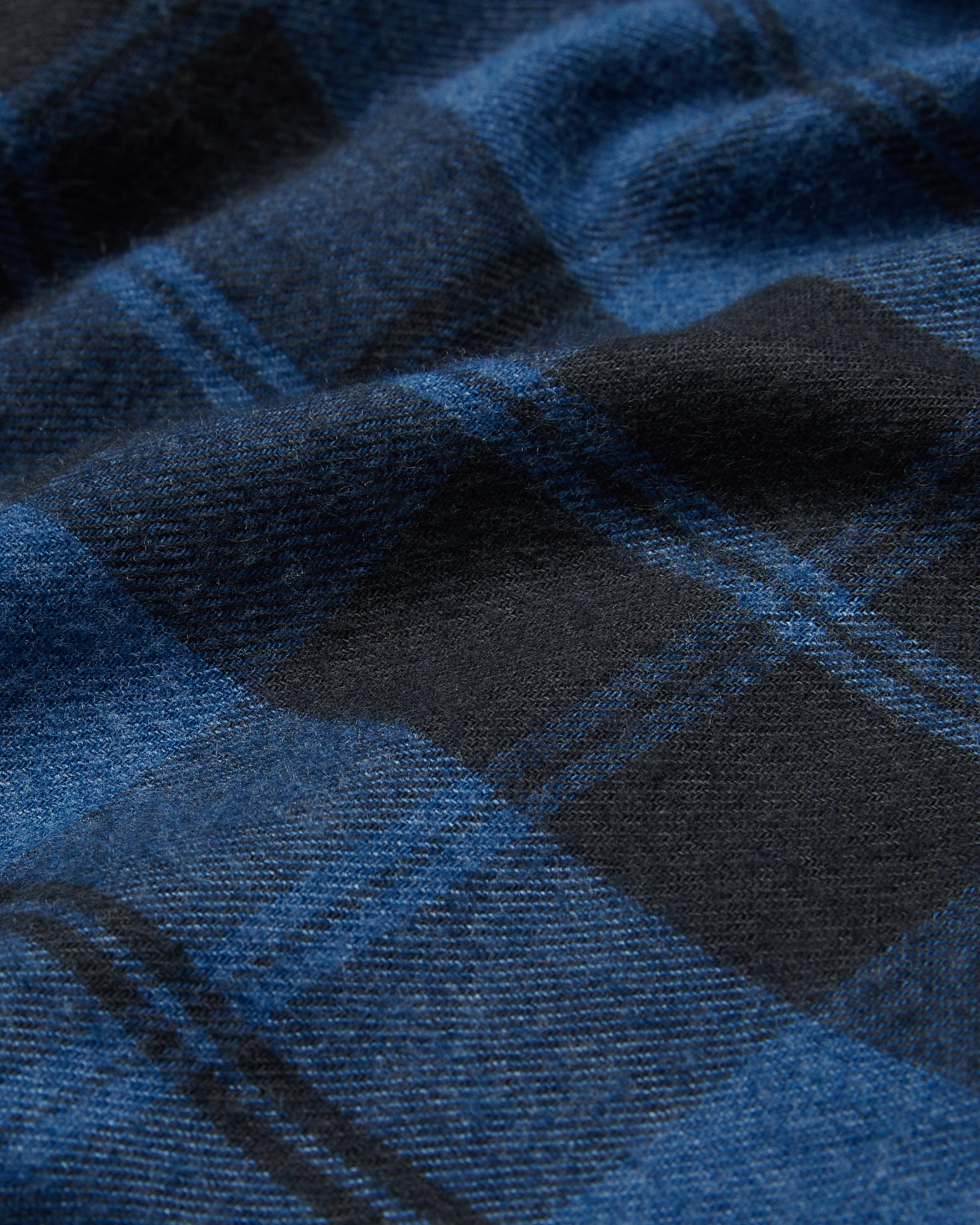 Abacus Long Sleeve Check Flannel Shirt Navy