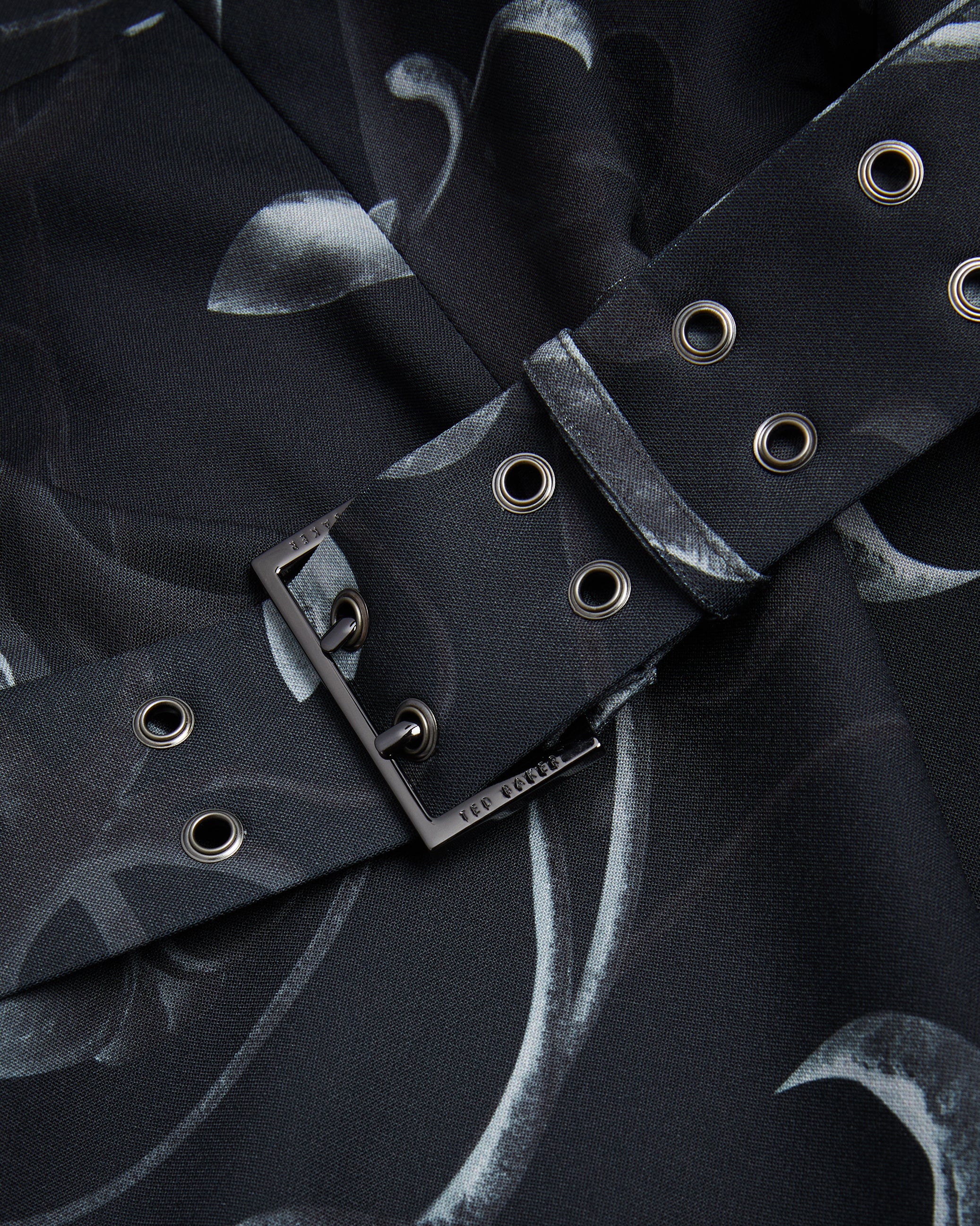Saaraih Puff Sleeve Mini Dress With Belt Black