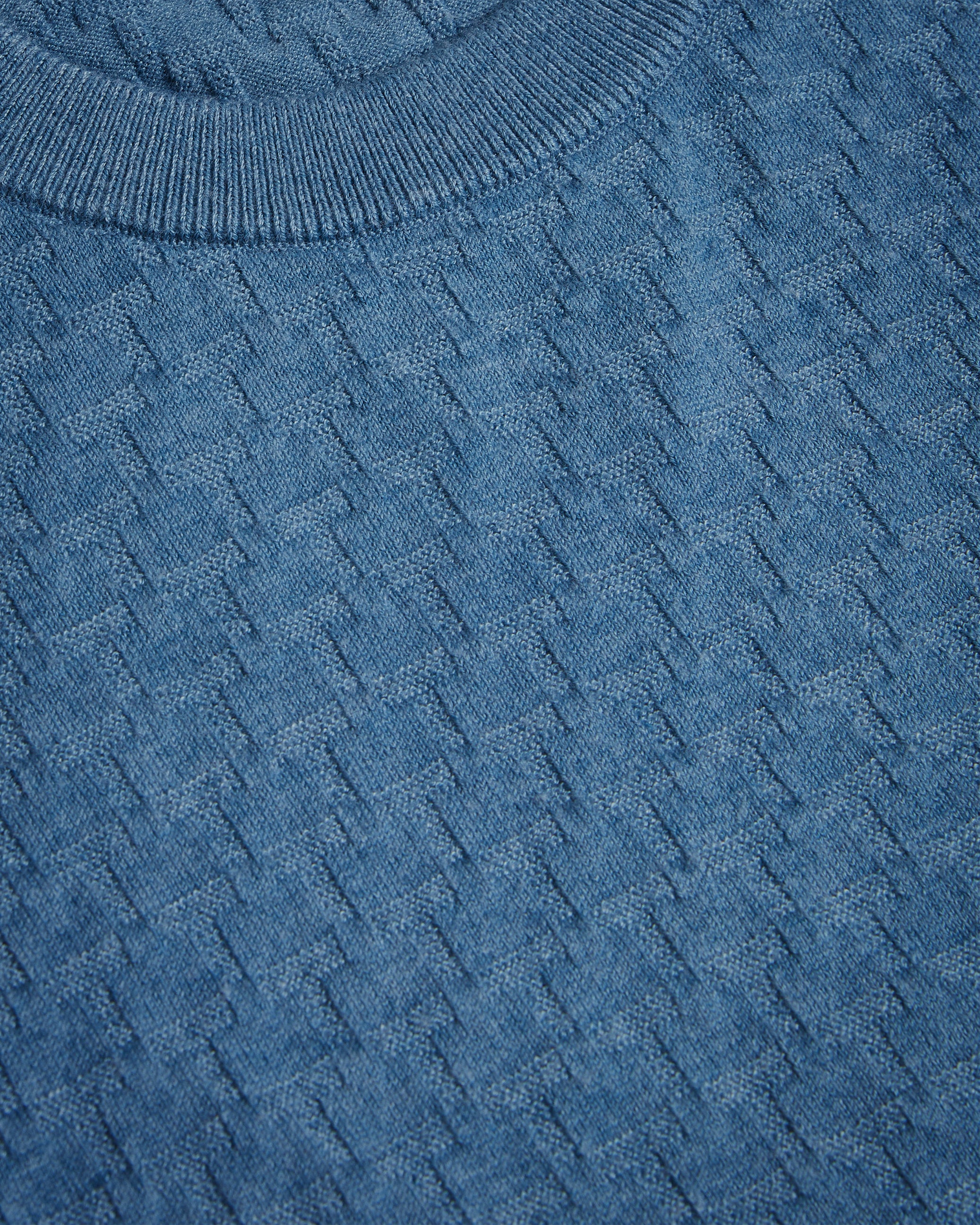 Loung Long Sleeve T Knit Jumper Teal-Blue