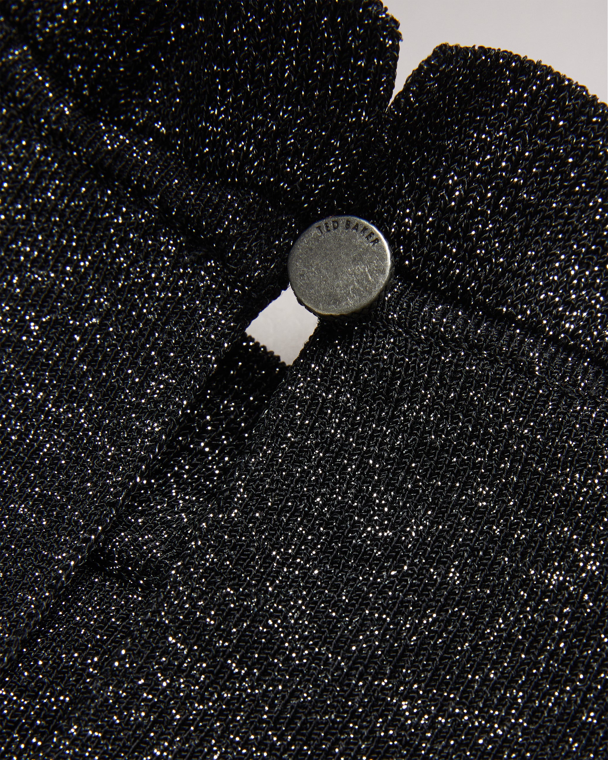 Kannie Metallic Knitted Maxi Dress Black