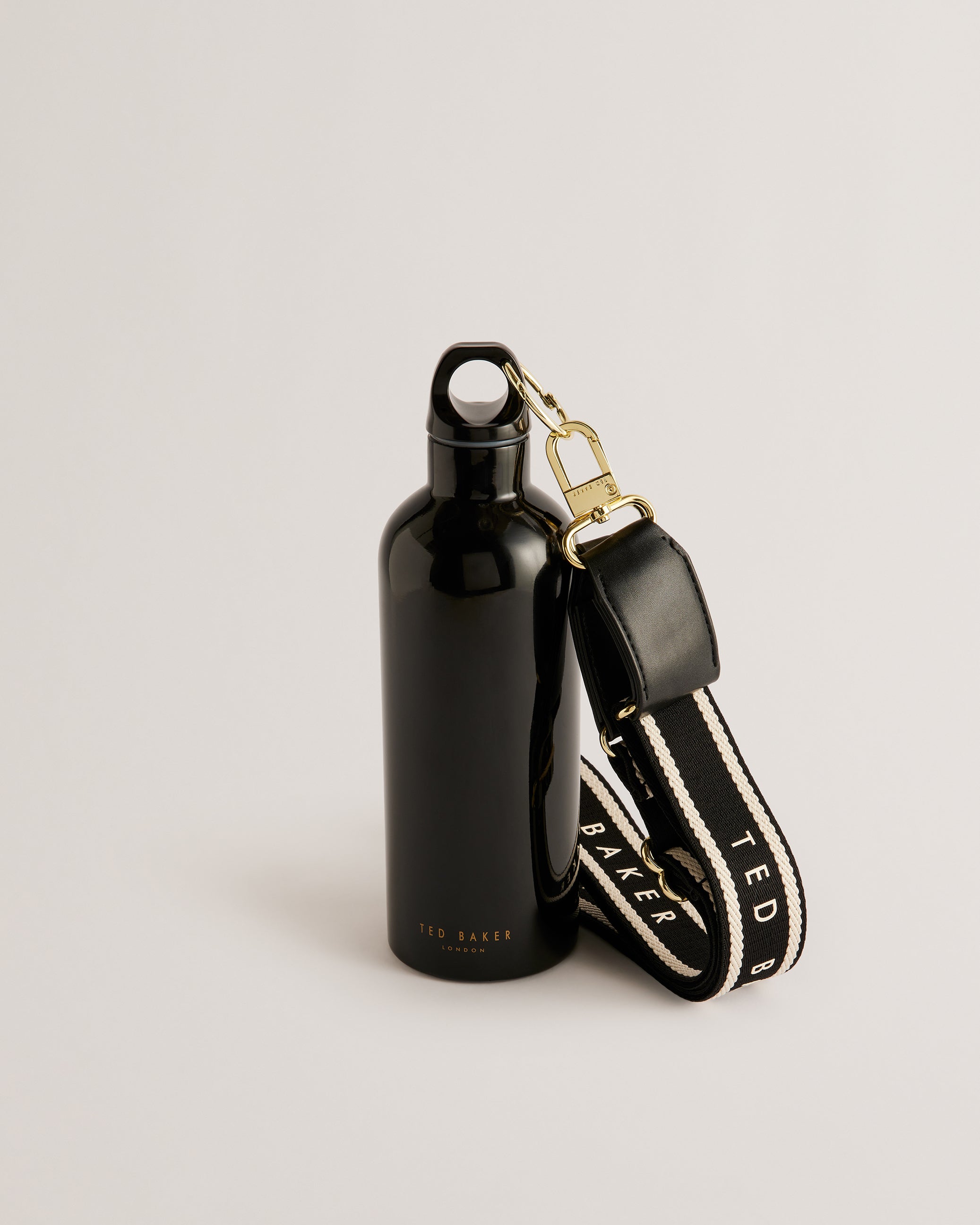 Alliia Webbing Branded Water Bottle Black