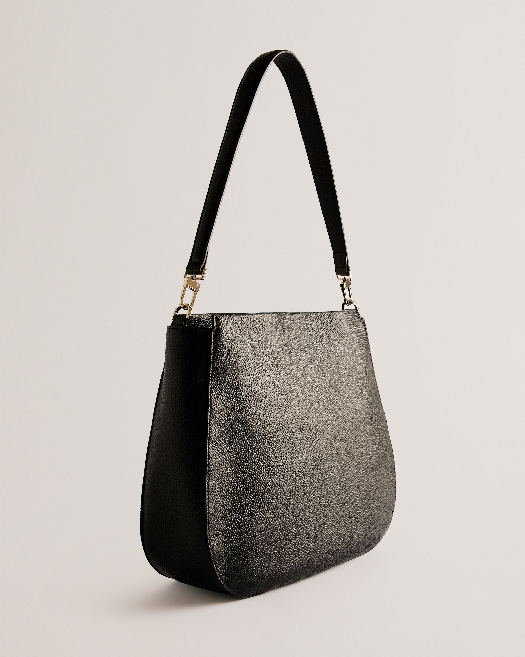 Darciel Large Branded Webbing Shoulder Bag Black