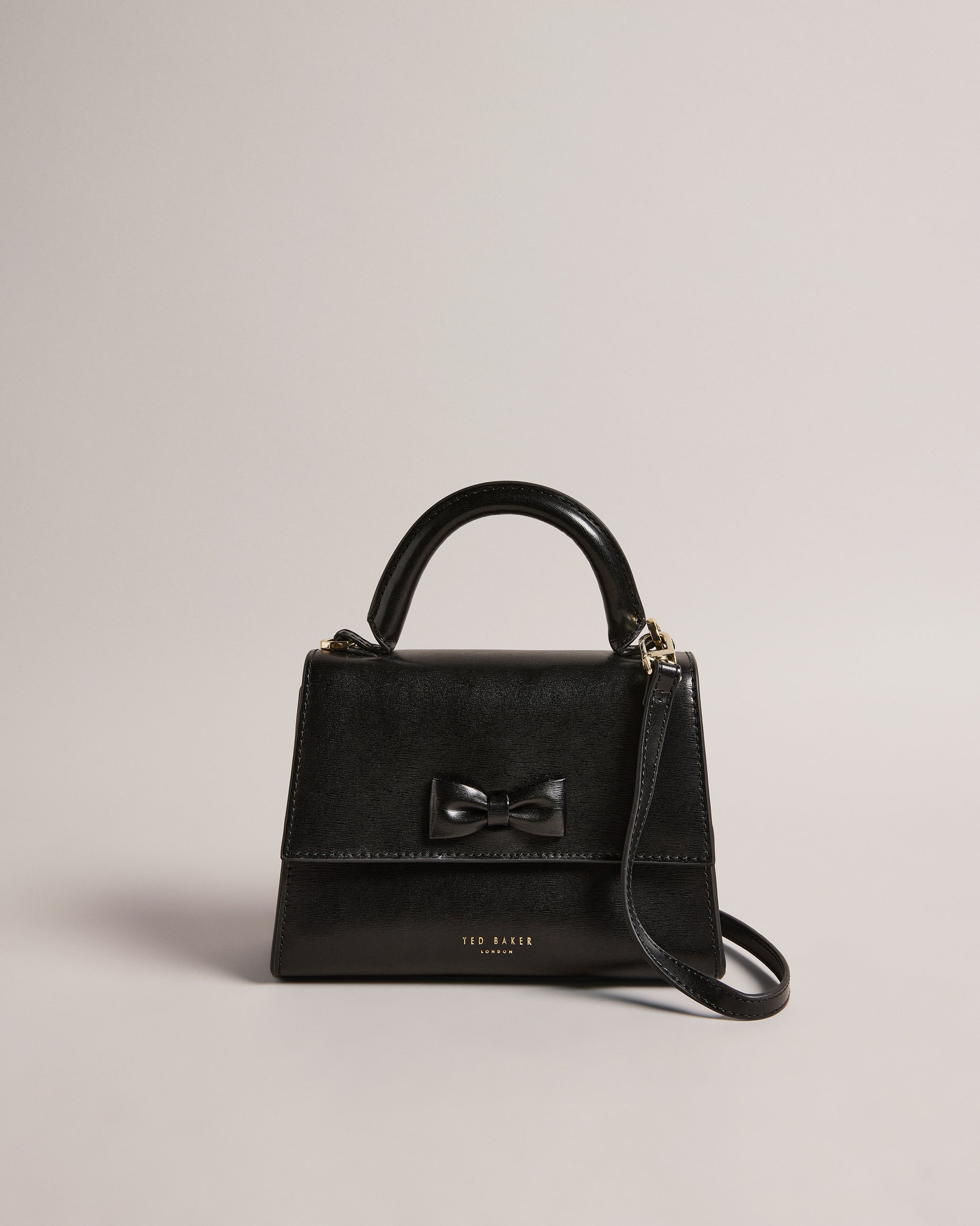 Baelli Bow Detail Mini Top Handle Bag Black