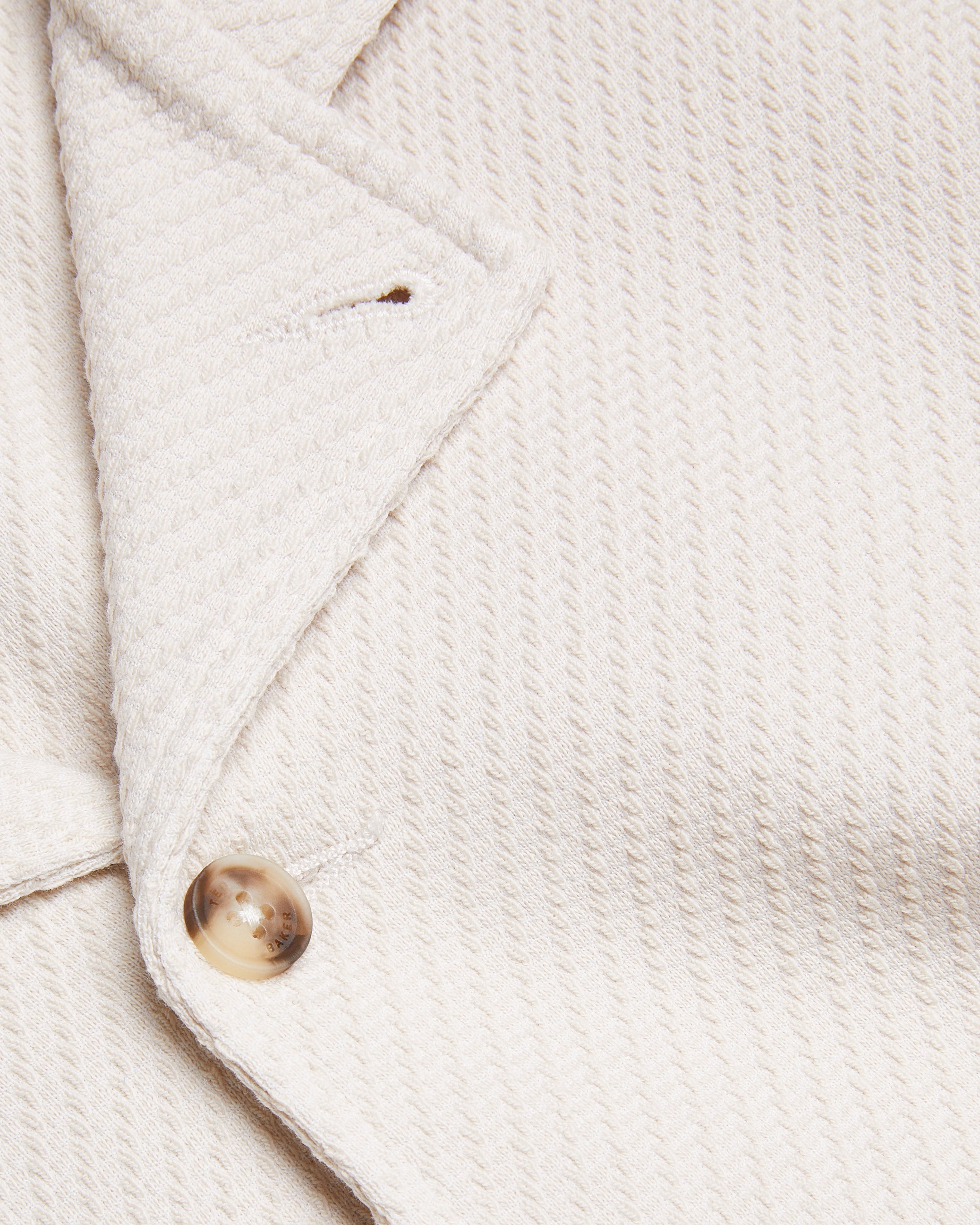 Pendul Long Sleeve Textured Jersey Shirt Stone