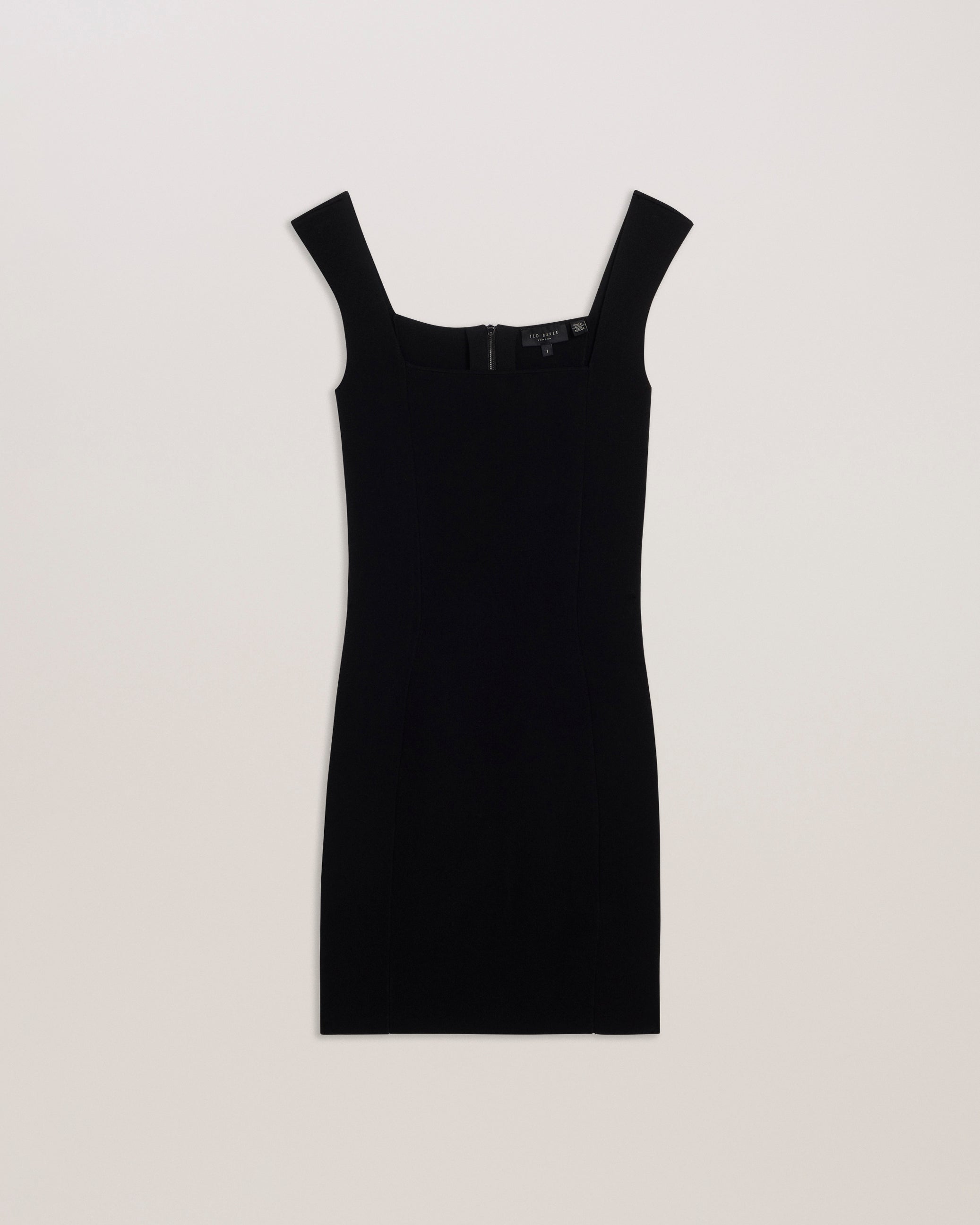 Imojenn Knitted Sleeveless Bodycon Mini Dress Black