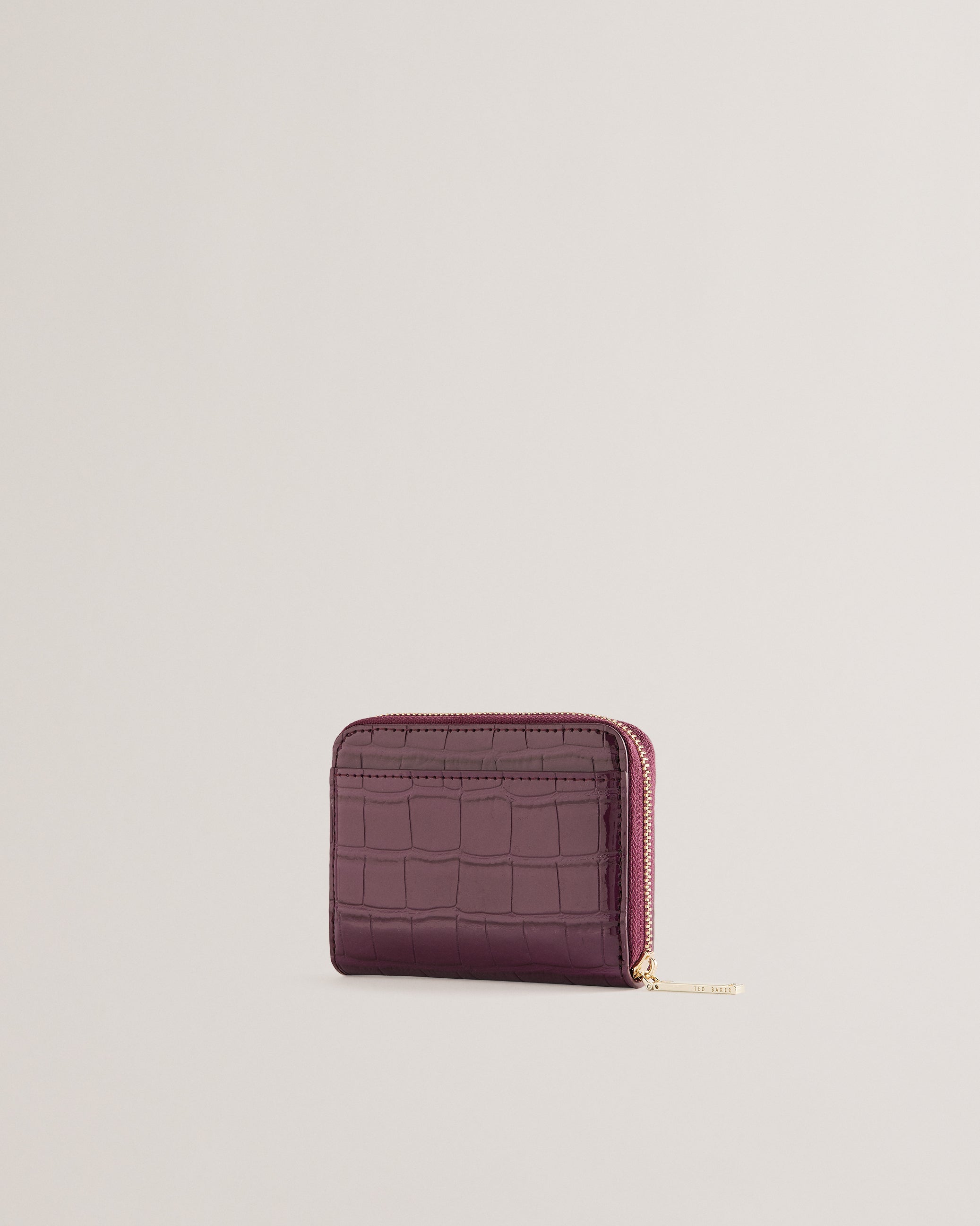 Connii Croc Effect Mini Purse Maroon