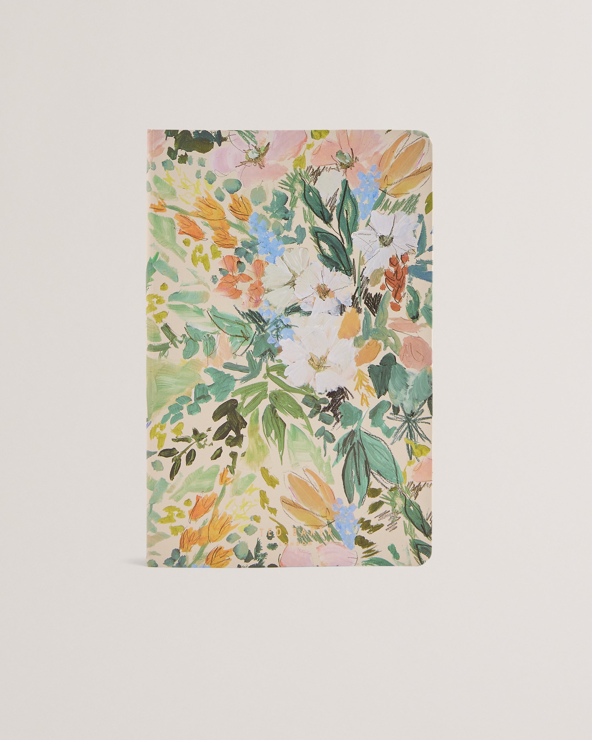 Beccaai Floral Printed A5 Notebook White