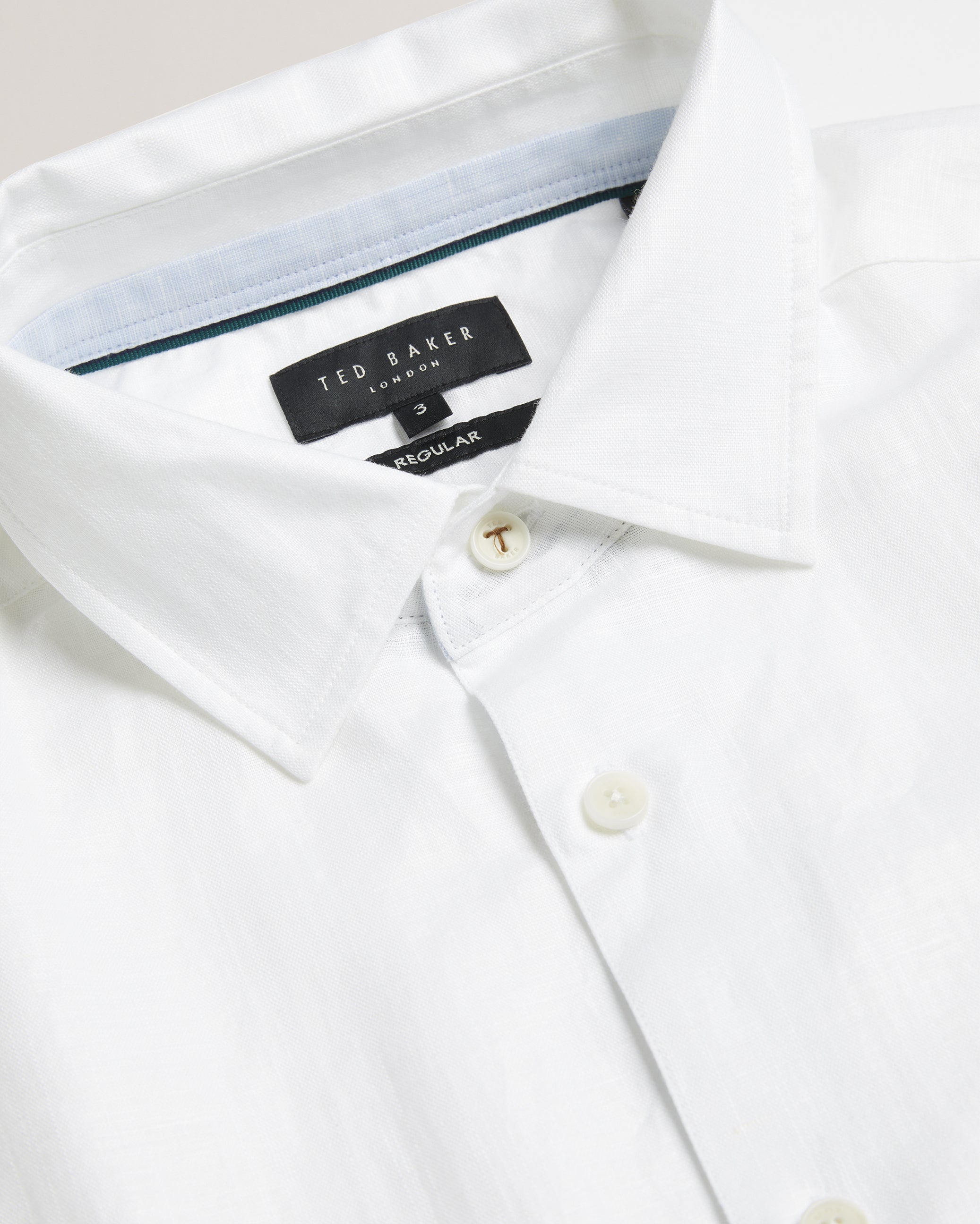 Romeos Ls Linen Shirt White